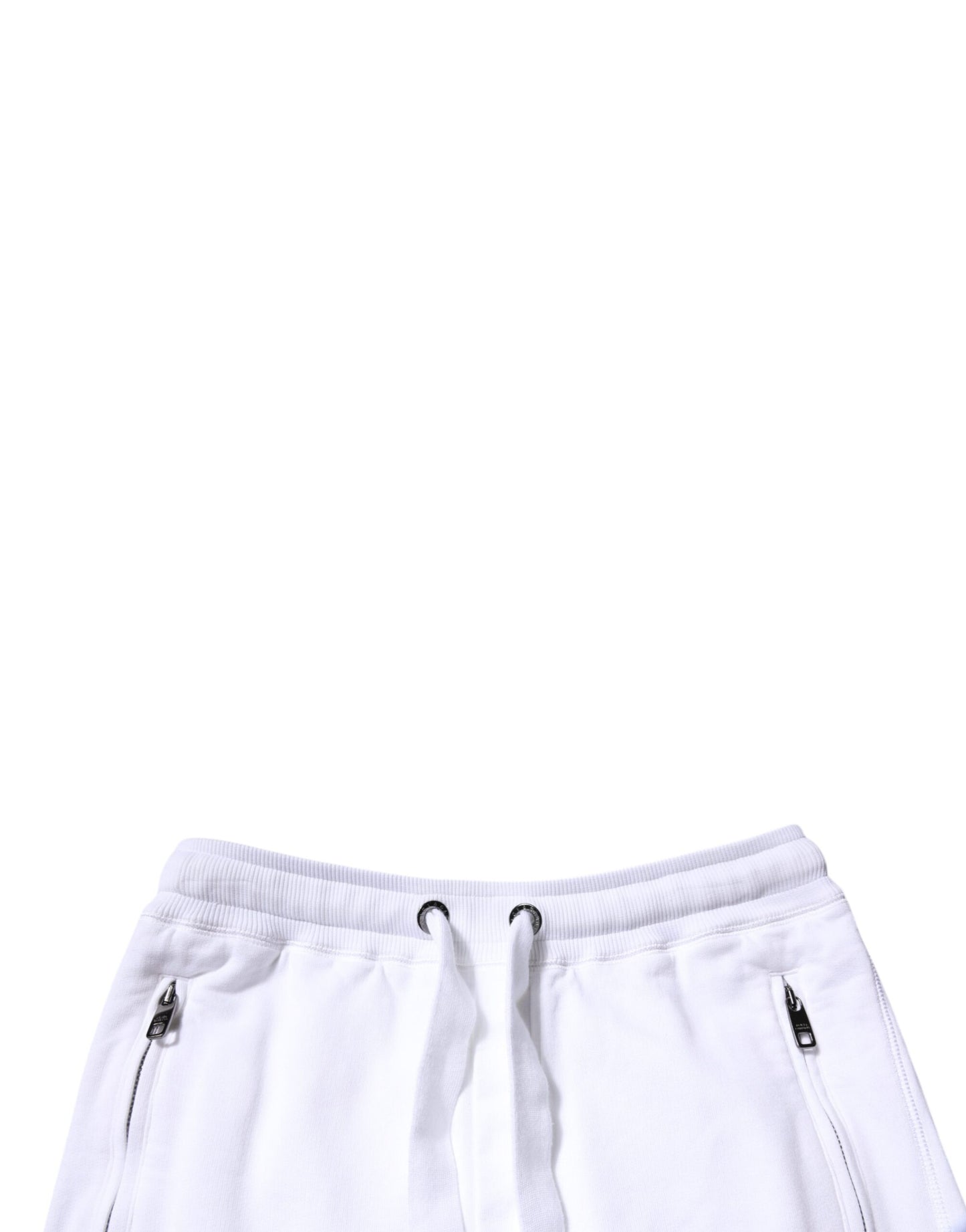 Dolce & Gabbana White Cotton Logo Jogger Pants – IT44 | XS par Dolce & Gabbana | Disponible sur Sandy Store ByNet