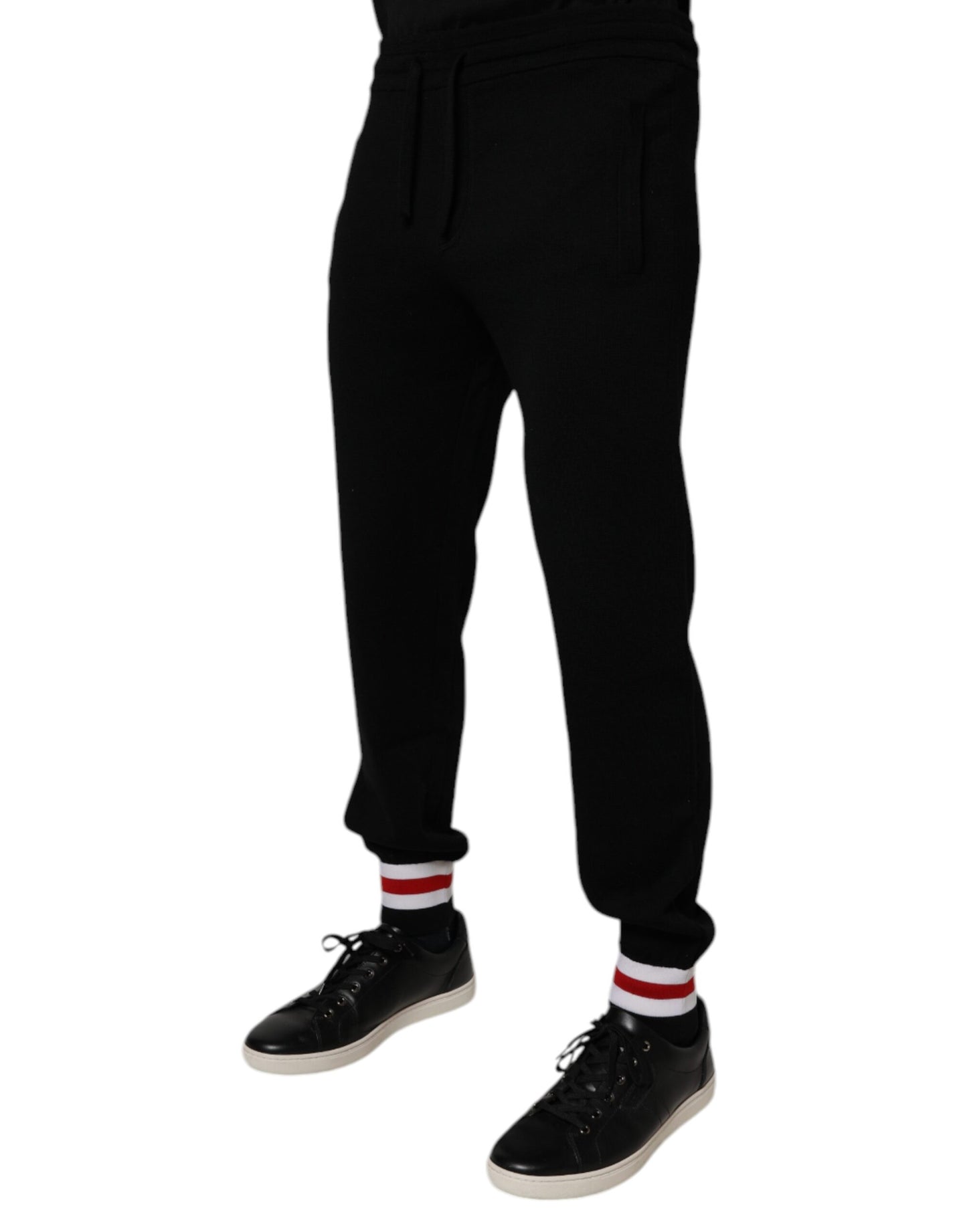 Dolce & Gabbana Black Wool Mid Waist Jogger Sweatpants Pants – IT44 | XS par Dolce & Gabbana | Disponible sur Sandy Store ByNet