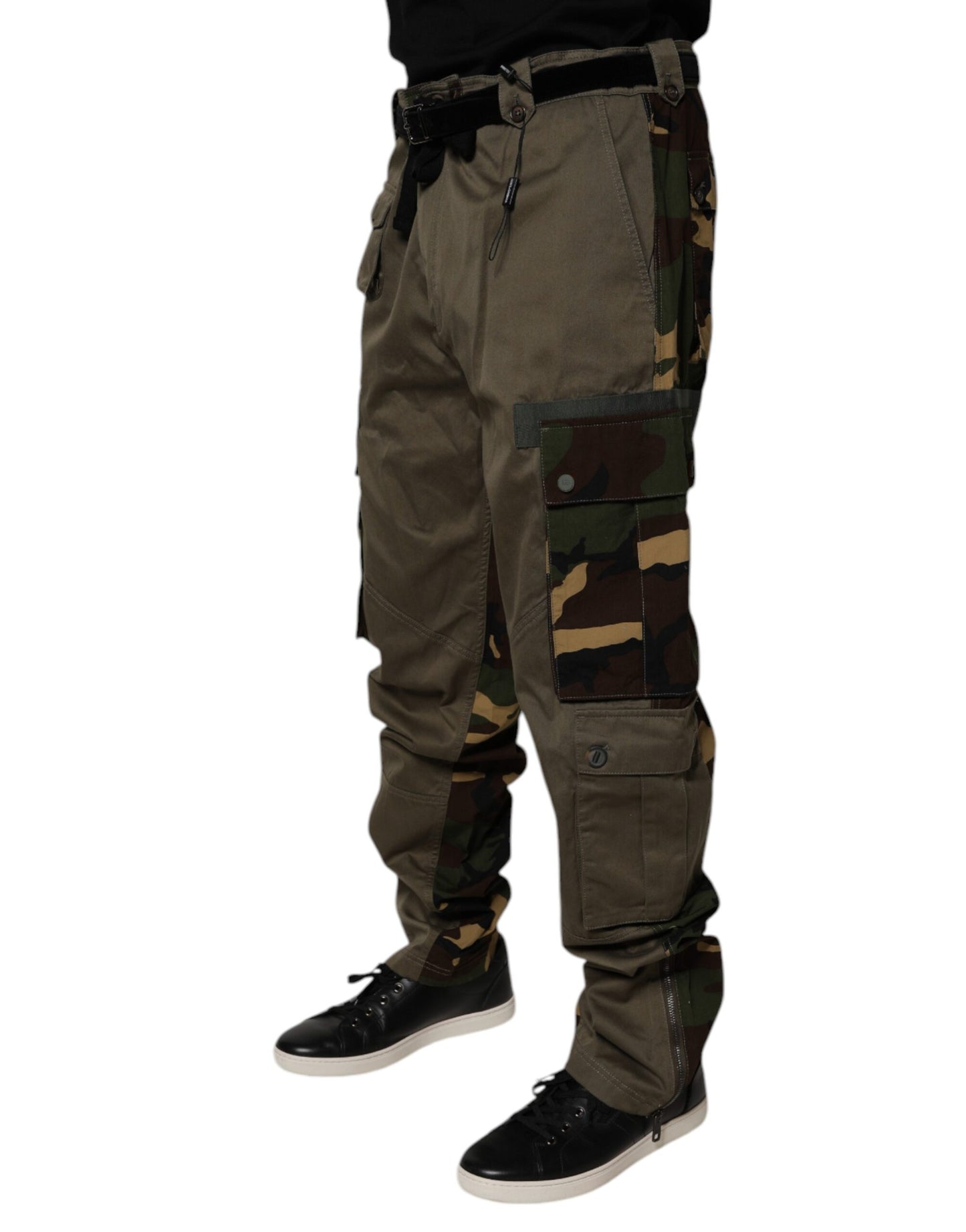 Dolce & Gabbana Multicolor Patchwork Camouflage Cargo Pants – IT54 | XL par Dolce & Gabbana | Disponible sur Sandy Store ByNet