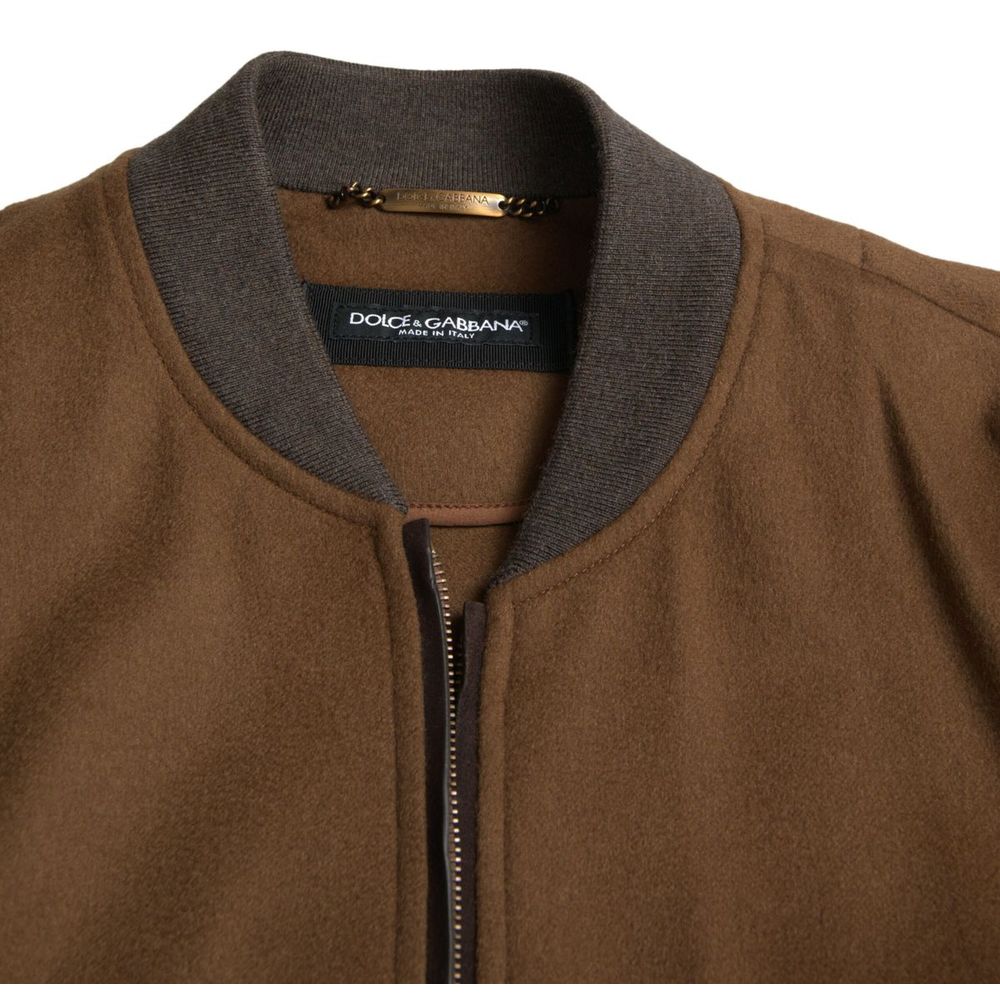 Dolce & Gabbana Brown Cashmere Jacket – IT46 | S par Dolce & Gabbana | Disponible sur Sandy Store ByNet