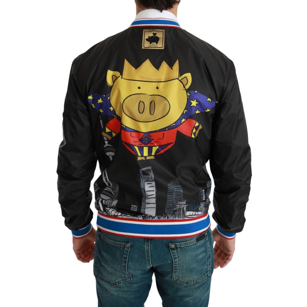 Dolce & Gabbana Black Material Jacket – IT52 | XL par Dolce & Gabbana | Disponible sur Sandy Store ByNet
