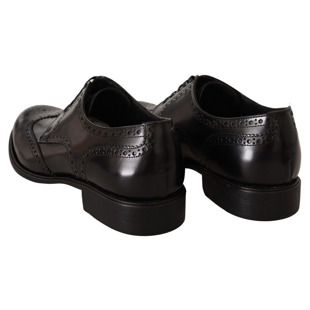 Dolce & Gabbana Black Leather Formal – EU42.5/US9.5 par Dolce & Gabbana | Disponible sur Sandy Store ByNet