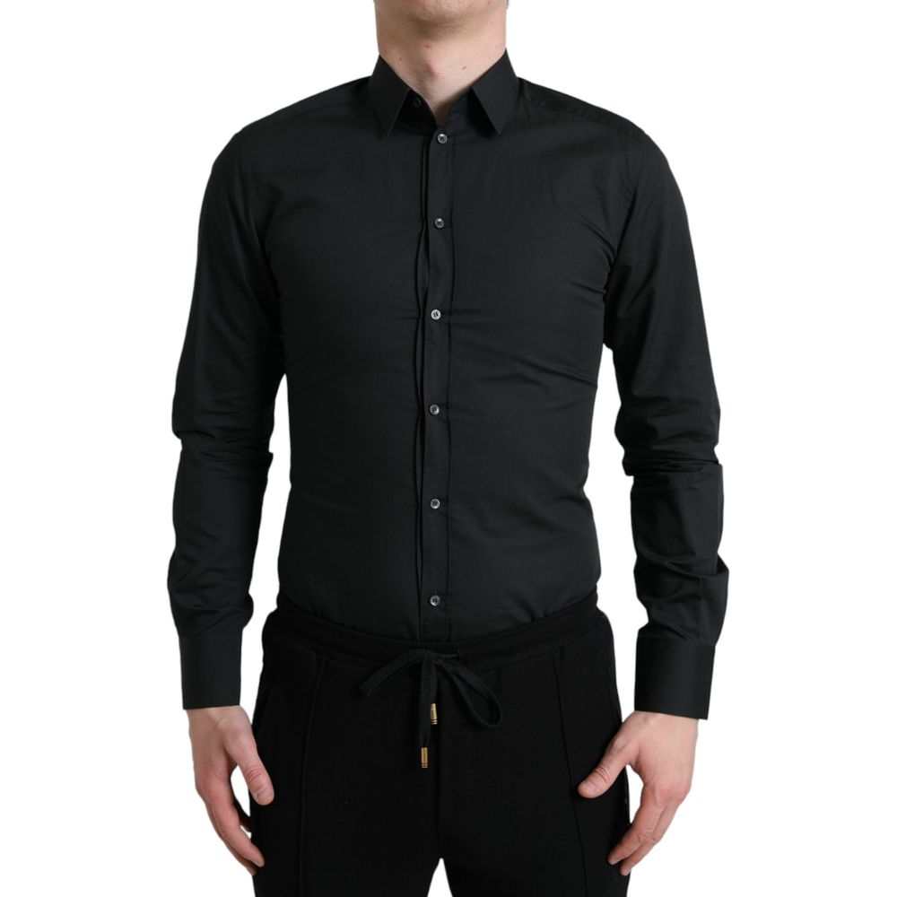 Dolce & Gabbana Black Cotton Shirt – 38 par Dolce & Gabbana | Disponible sur Sandy Store ByNet
