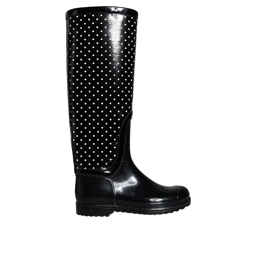 Dolce & Gabbana Black Rubber Boot – EU36/US6 par Dolce & Gabbana | Disponible sur Sandy Store ByNet