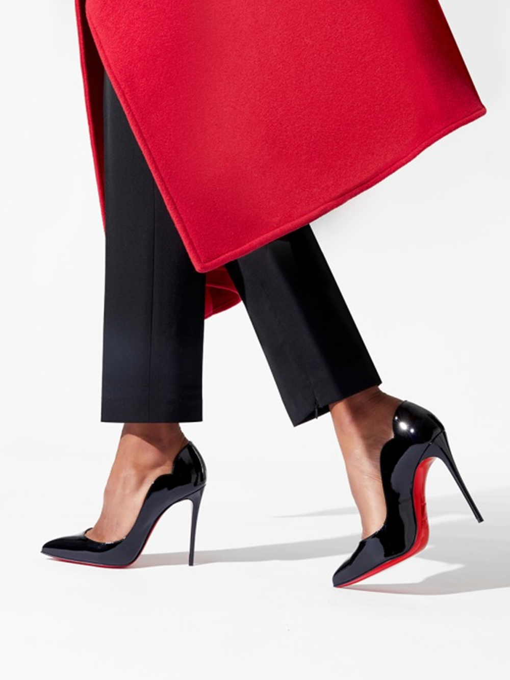 Christian Louboutin Black Patent Leather Hot Chick Pumps 100 – EU38.5/US8 Noir par Christian Louboutin | Disponible sur Sandy Store ByNet