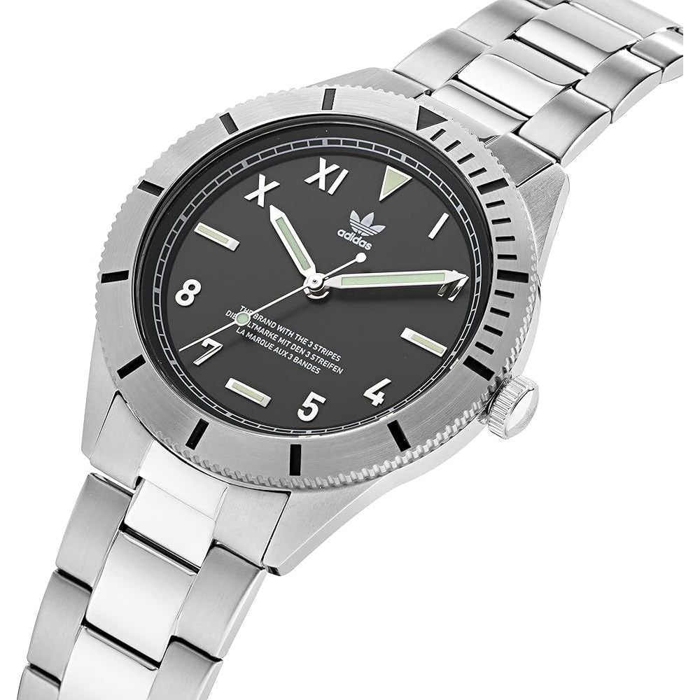 Adidas Gray Stainless Steel Stainless Steel Watch