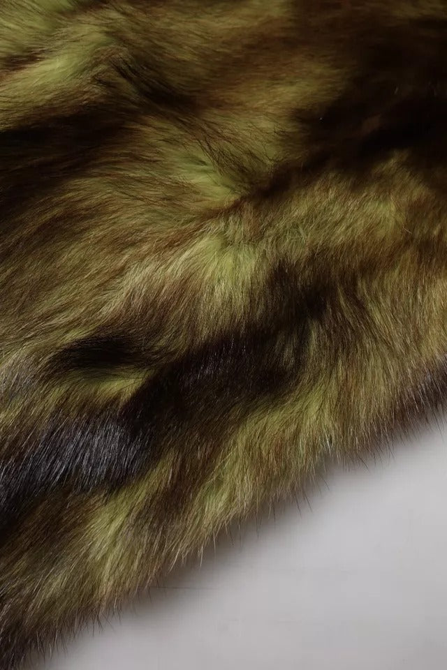 Dolce & Gabbana Multicolor Fur Shawl Neck Wrap Cover Collar Scarf – par Dolce & Gabbana | Disponible sur Sandy Store ByNet