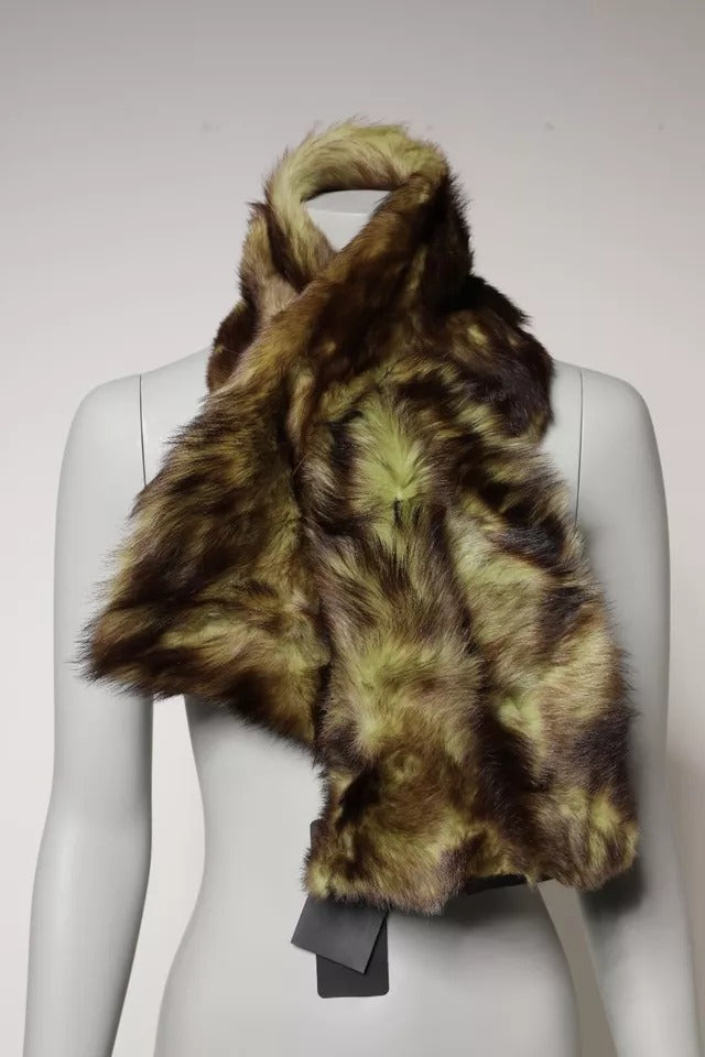Dolce & Gabbana Multicolor Fur Shawl Neck Wrap Cover Collar Scarf – par Dolce & Gabbana | Disponible sur Sandy Store ByNet
