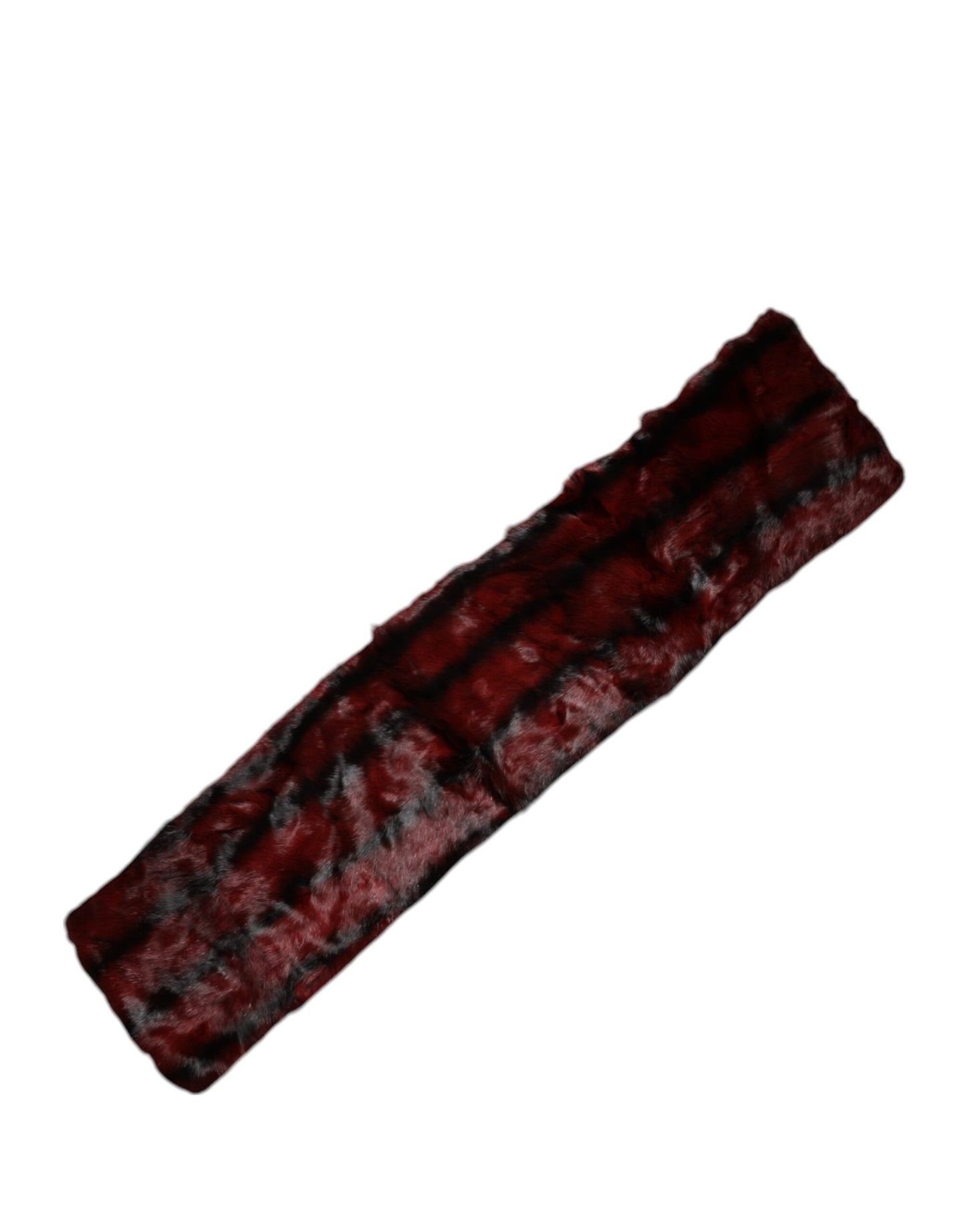 Dolce & Gabbana Black Red Stripe Fur Shawl Neck Wrap Scarf – par Dolce & Gabbana | Disponible sur Sandy Store ByNet