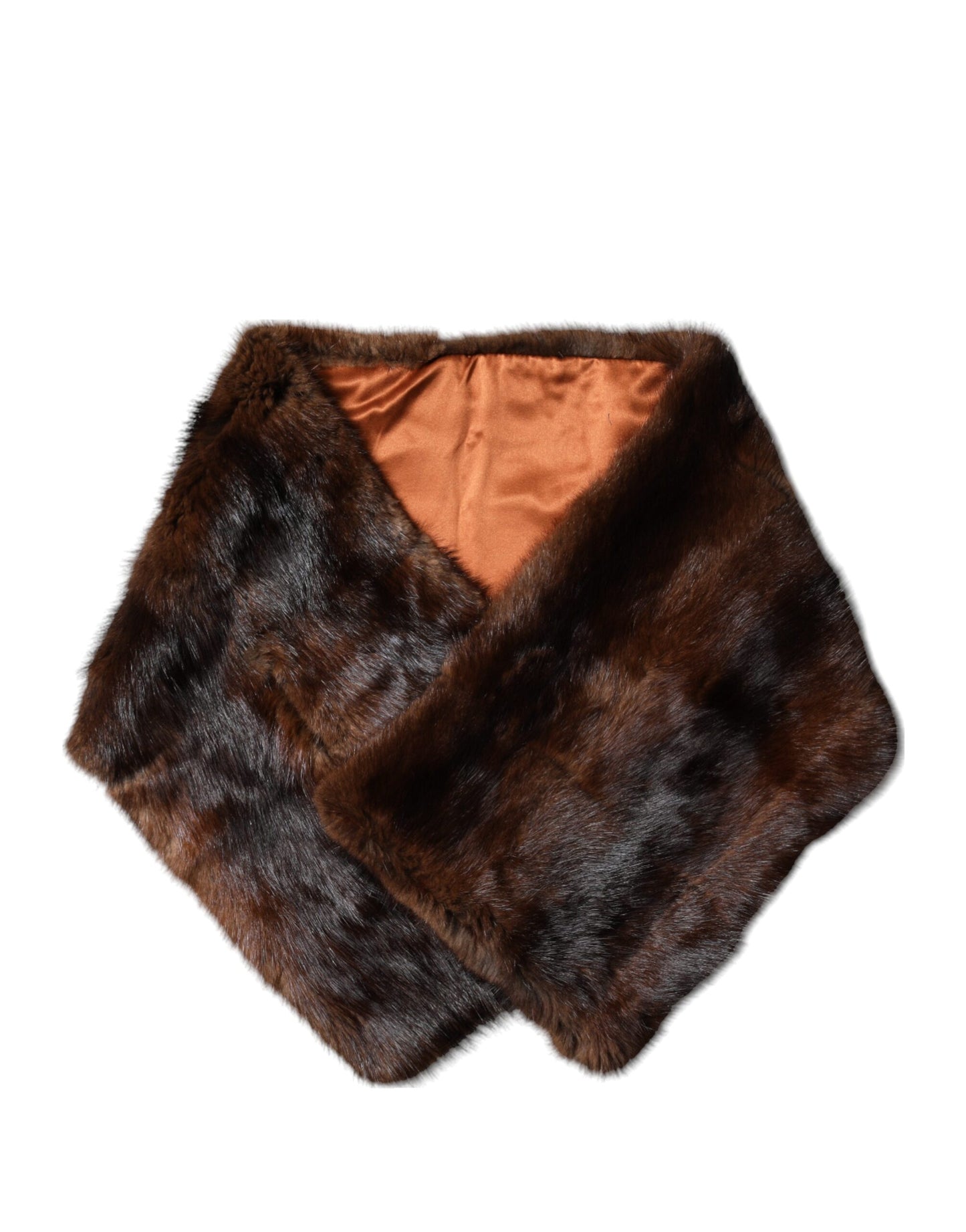 Dolce & Gabbana Black Brown Stripe Fur Shawl Wrap Scarf – par Dolce & Gabbana | Disponible sur Sandy Store ByNet