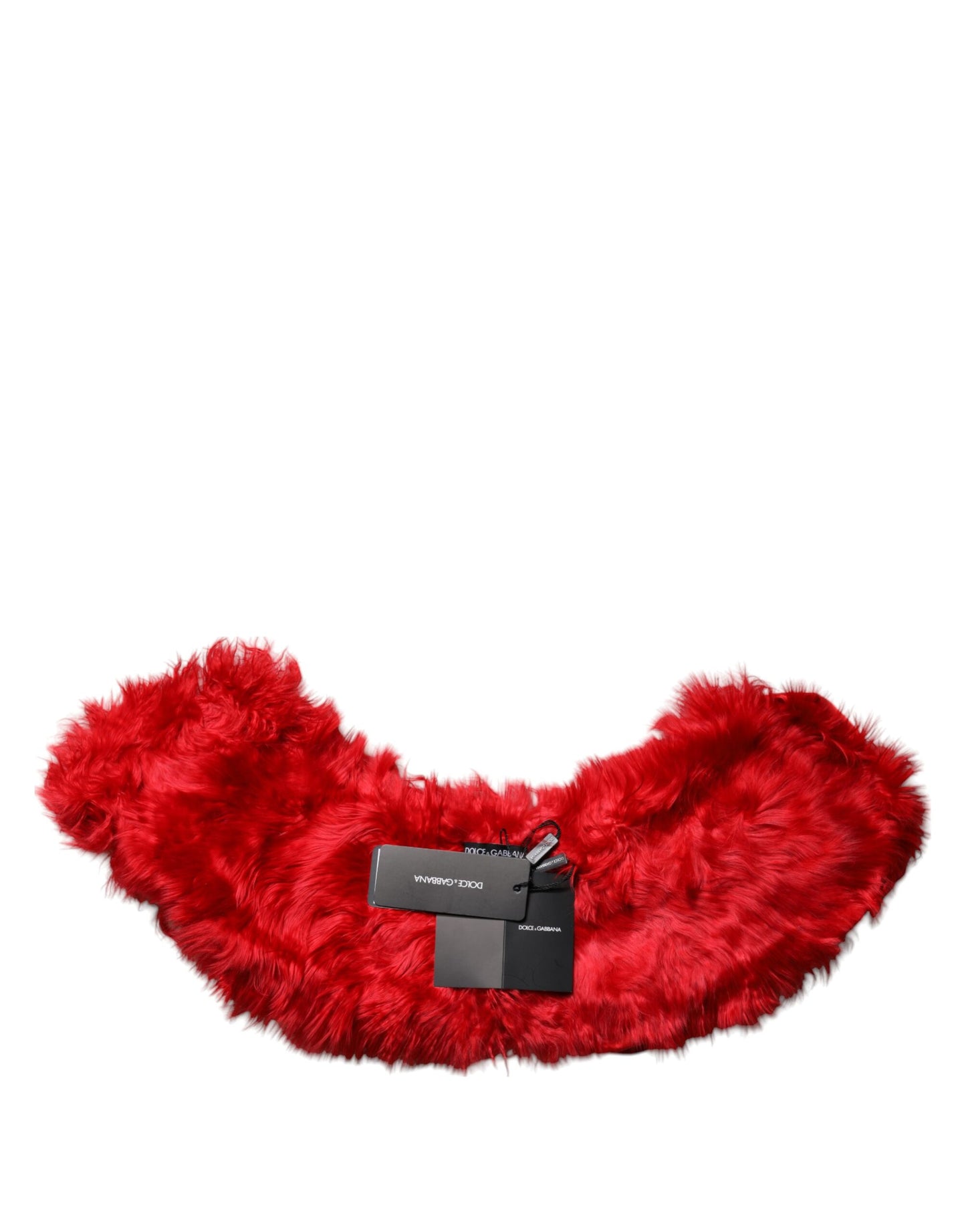 Dolce & Gabbana Red Alpaca Fur Women Neck Warmer Winter Scarf – IT40|S par Dolce & Gabbana | Disponible sur Sandy Store ByNet