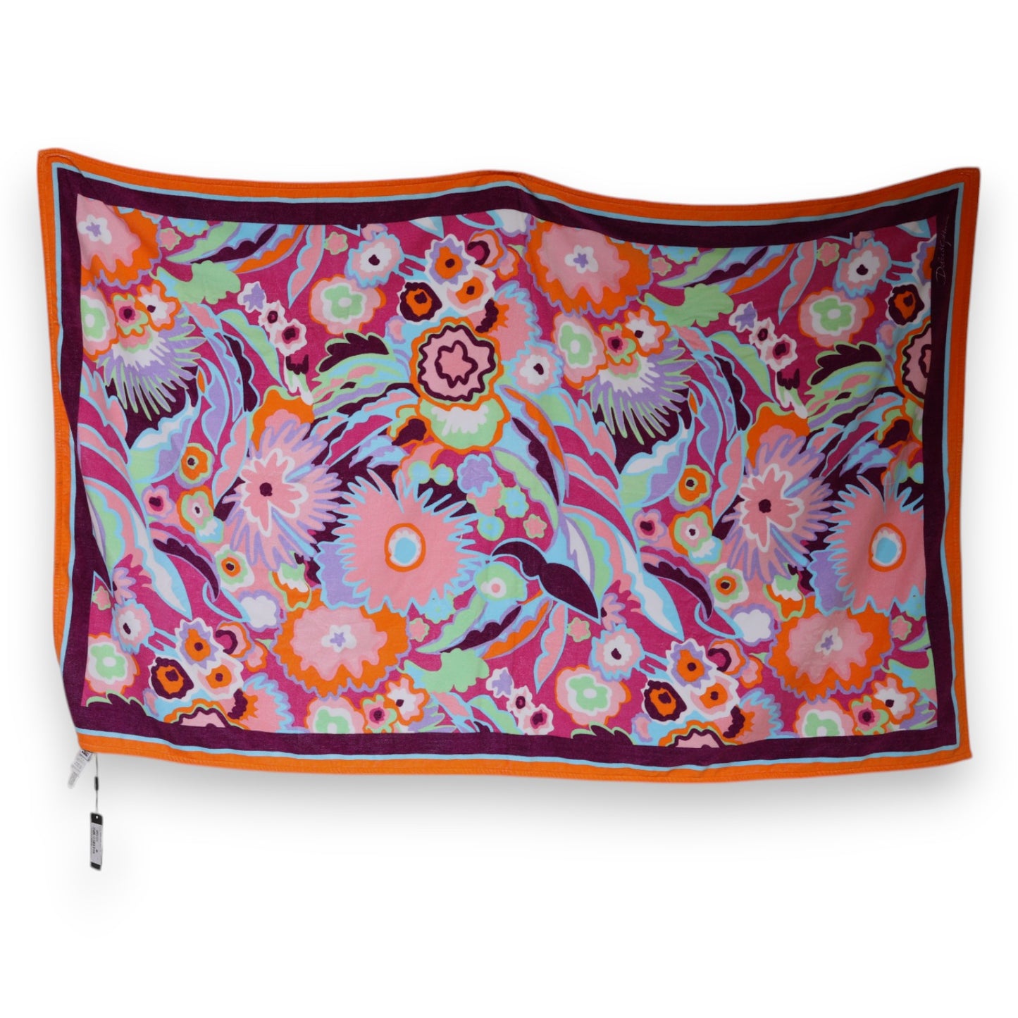 Dolce & Gabbana Multicolor Floral Print Cotton Beach Towel – par Dolce & Gabbana | Disponible sur Sandy Store ByNet
