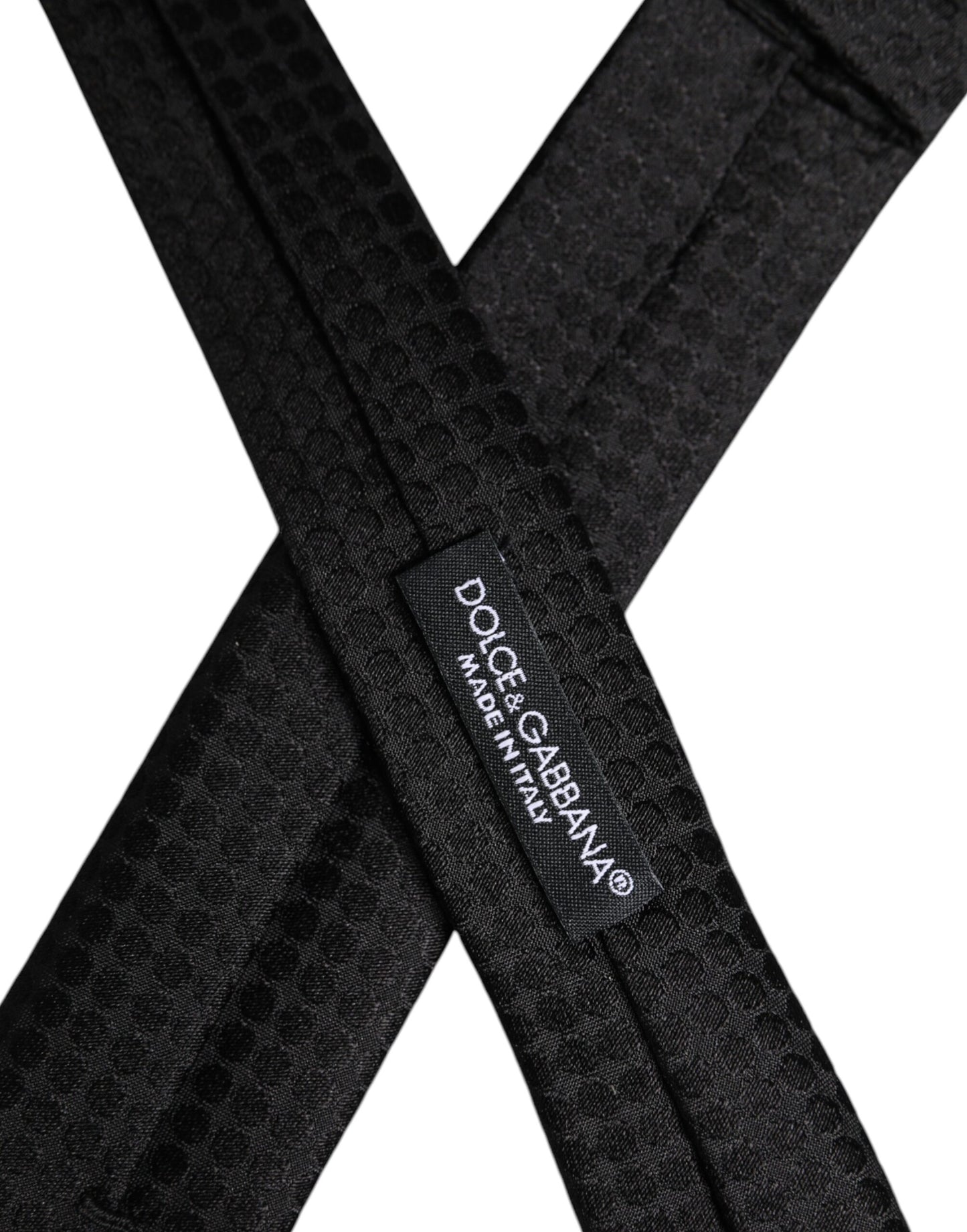 Dolce & Gabbana Black Circles Silk Adjustable Necktie Tie – par Dolce & Gabbana | Disponible sur Sandy Store ByNet