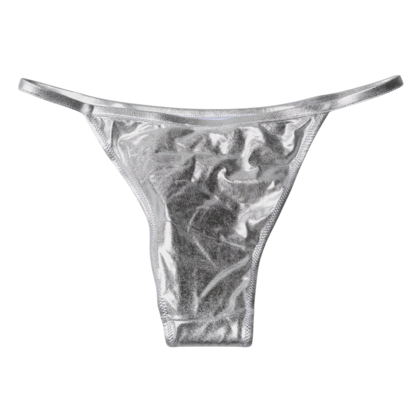 Dolce & Gabbana Silver Polyester Beachwear Bikini Bottom Swimwear – IT3 | M par Dolce & Gabbana | Disponible sur Sandy Store ByNet