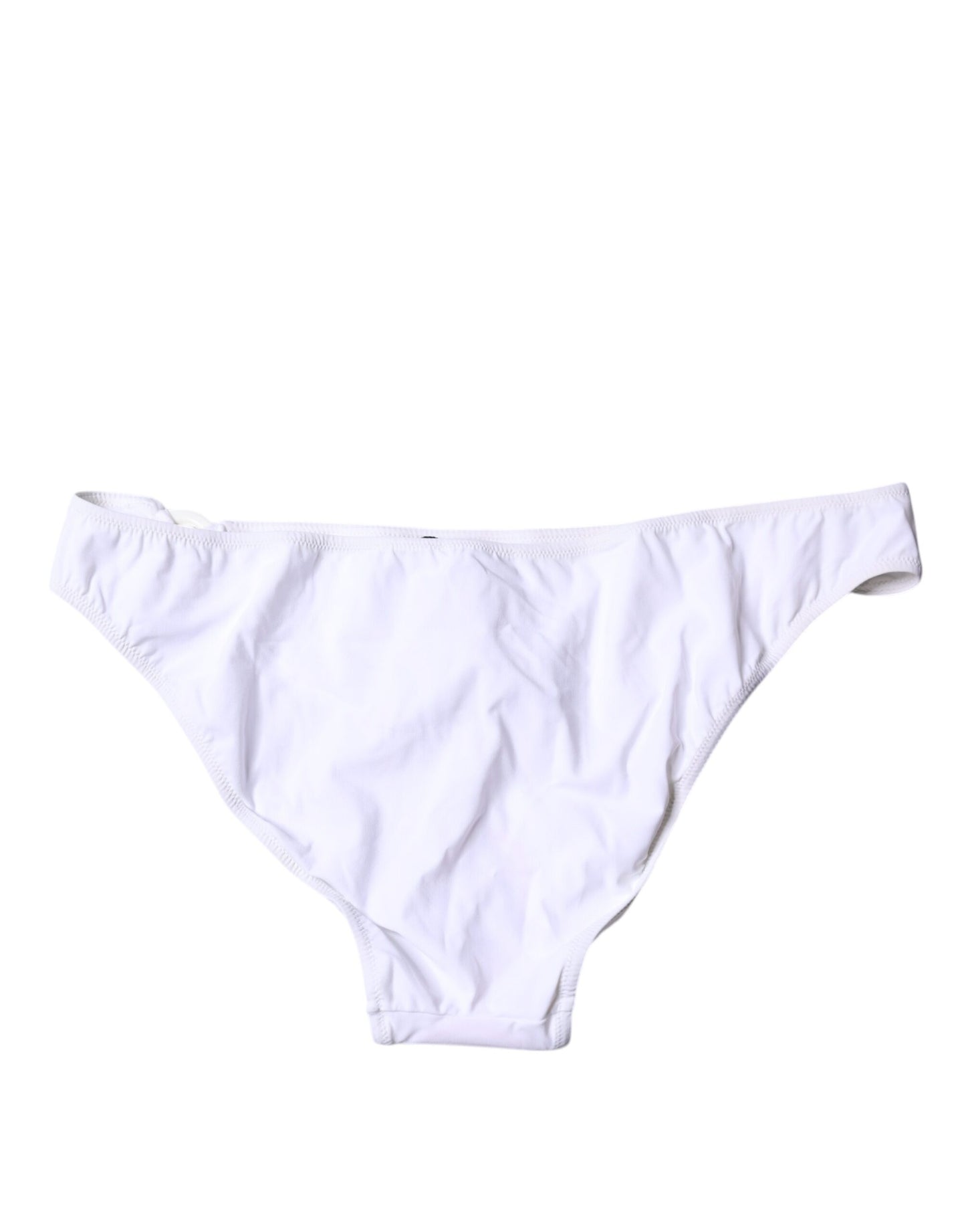 Dolce & Gabbana White Nylon Beachwear Bikini Bottom Swimwear – IT4 | L par Dolce & Gabbana | Disponible sur Sandy Store ByNet