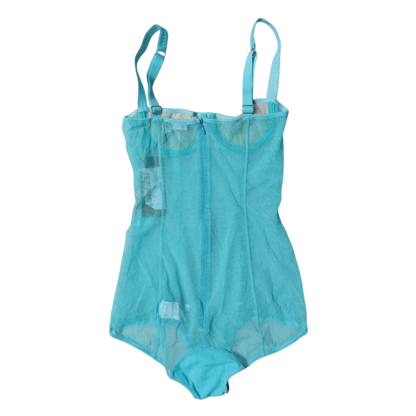 Dolce & Gabbana Blue Tulle Balconette Bra Bodysuit Underwear – IT2 | S par Dolce & Gabbana | Disponible sur Sandy Store ByNet