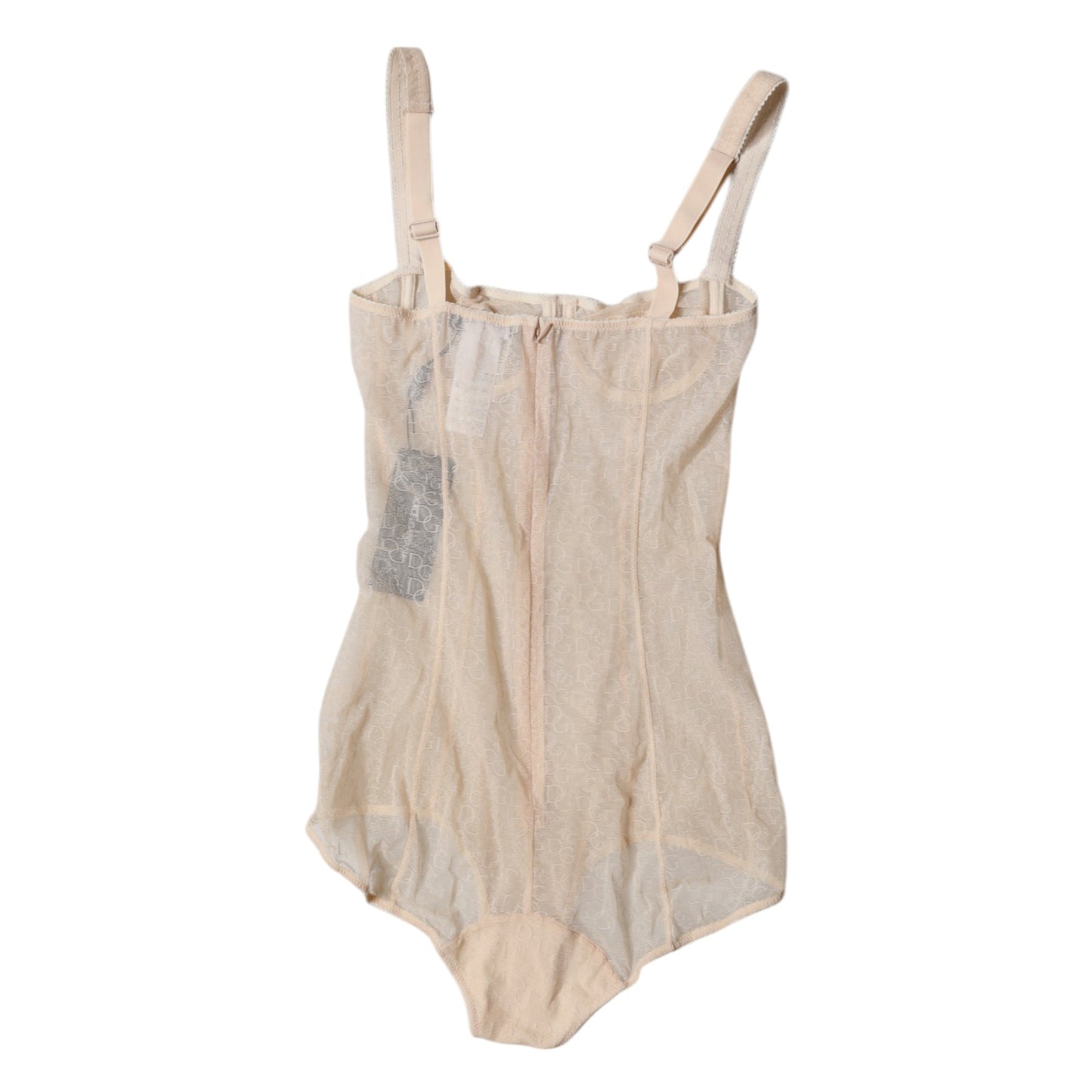 Dolce & Gabbana Beige Tulle Balconette Bra Bodysuit Underwear – IT2 | S par Dolce & Gabbana | Disponible sur Sandy Store ByNet
