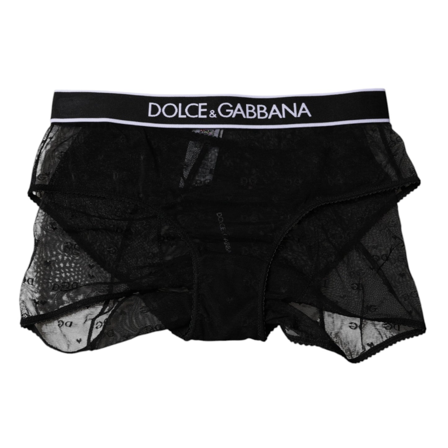 Dolce & Gabbana Black Tulle Nylon Mid Waist Panty Underwear – IT2 | S par Dolce & Gabbana | Disponible sur Sandy Store ByNet