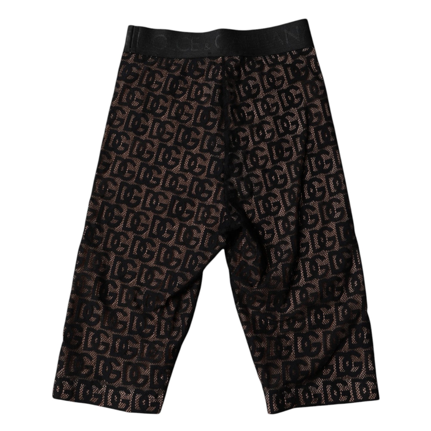 Dolce & Gabbana Black Logo Monogram Cropped Tights Underwear – IT2 | S par Dolce & Gabbana | Disponible sur Sandy Store ByNet
