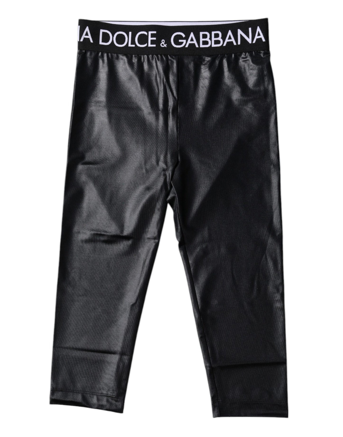 Dolce & Gabbana Black Logo Nylon Cropped Tights Pants Underwear – IT2 | S par Dolce & Gabbana | Disponible sur Sandy Store ByNet