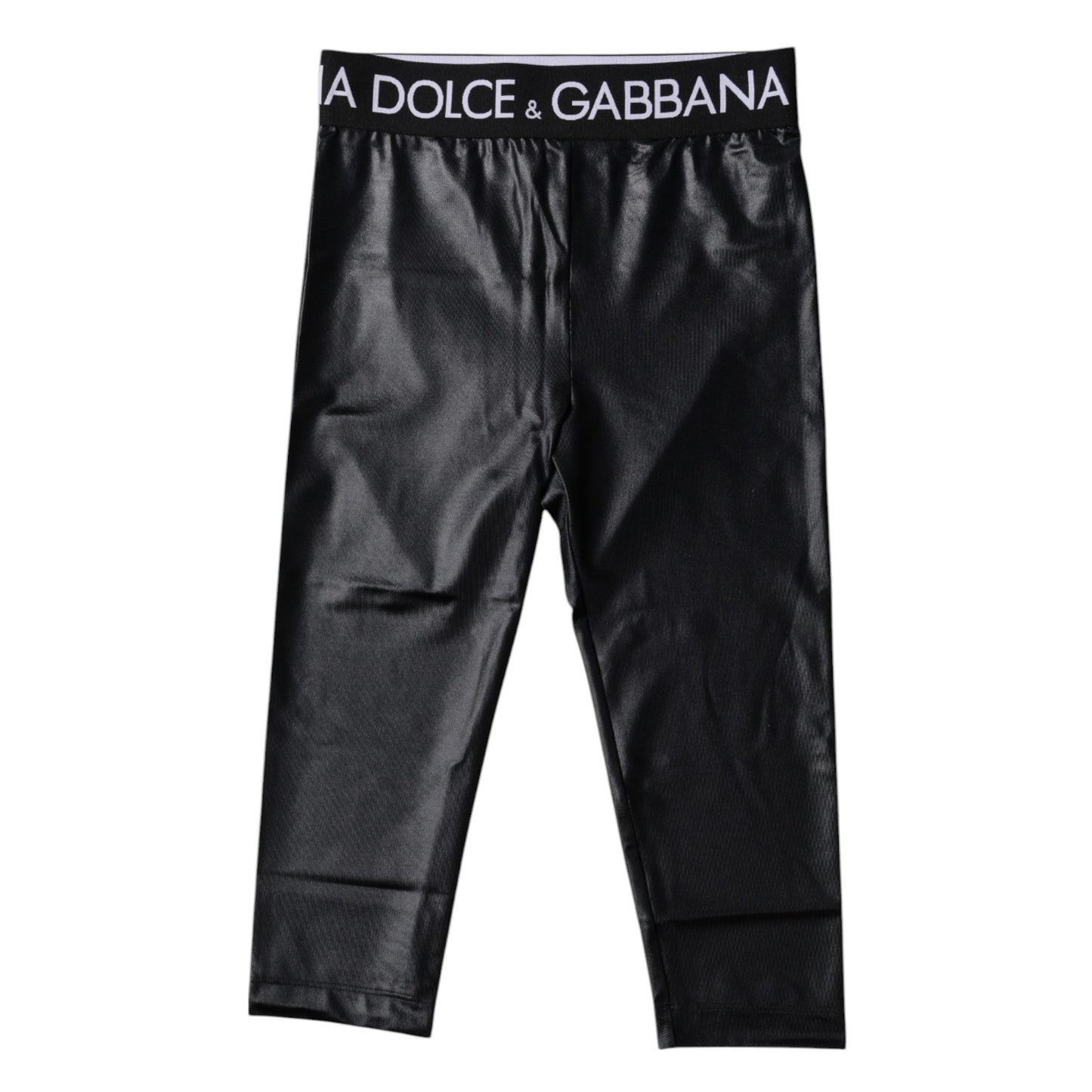 Dolce & Gabbana Black Logo Nylon Cropped Tights Pants Underwear – IT2 | S par Dolce & Gabbana | Disponible sur Sandy Store ByNet