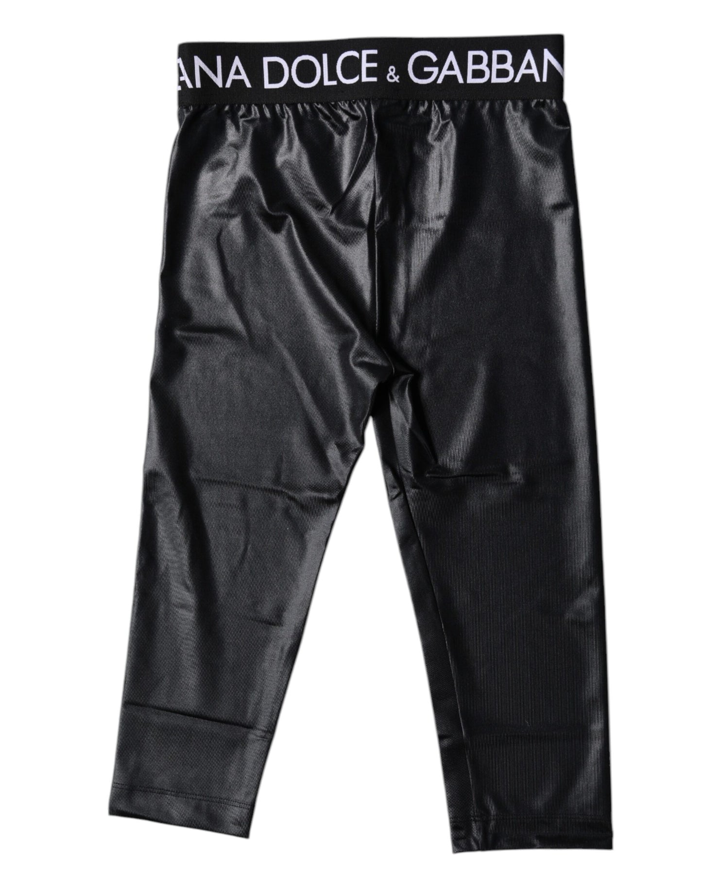 Dolce & Gabbana Black Logo Nylon Cropped Tights Pants Underwear – IT2 | S par Dolce & Gabbana | Disponible sur Sandy Store ByNet