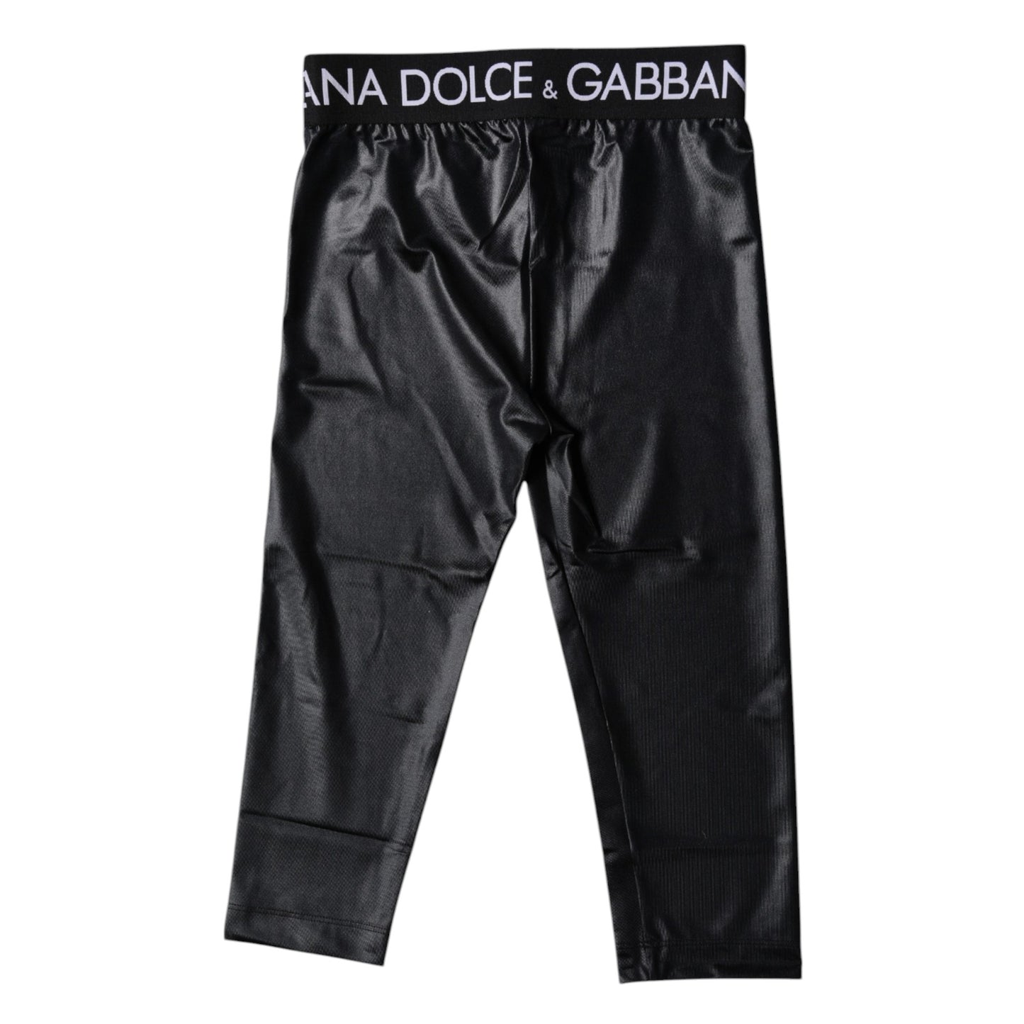 Dolce & Gabbana Black Logo Nylon Cropped Tights Pants Underwear – IT2 | S par Dolce & Gabbana | Disponible sur Sandy Store ByNet