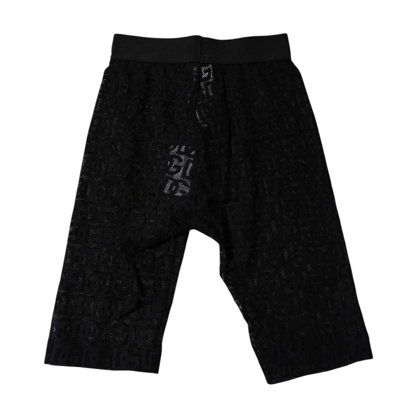 Collants courts à logo monogramme noir Dolce & Gabbana