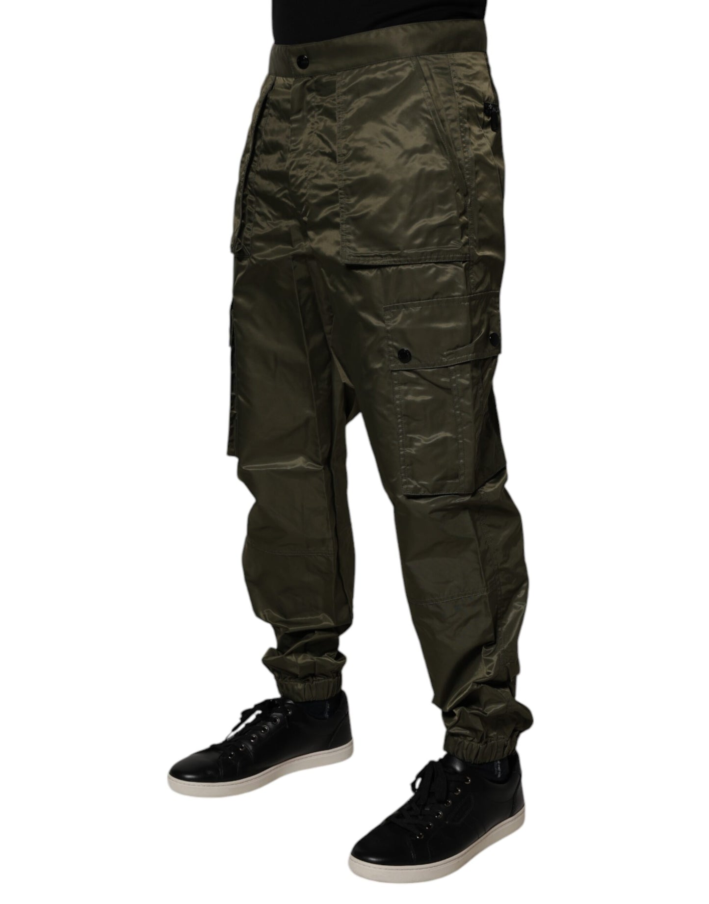 Pantalones cargo de nailon verde oscuro de Dolce & Gabbana