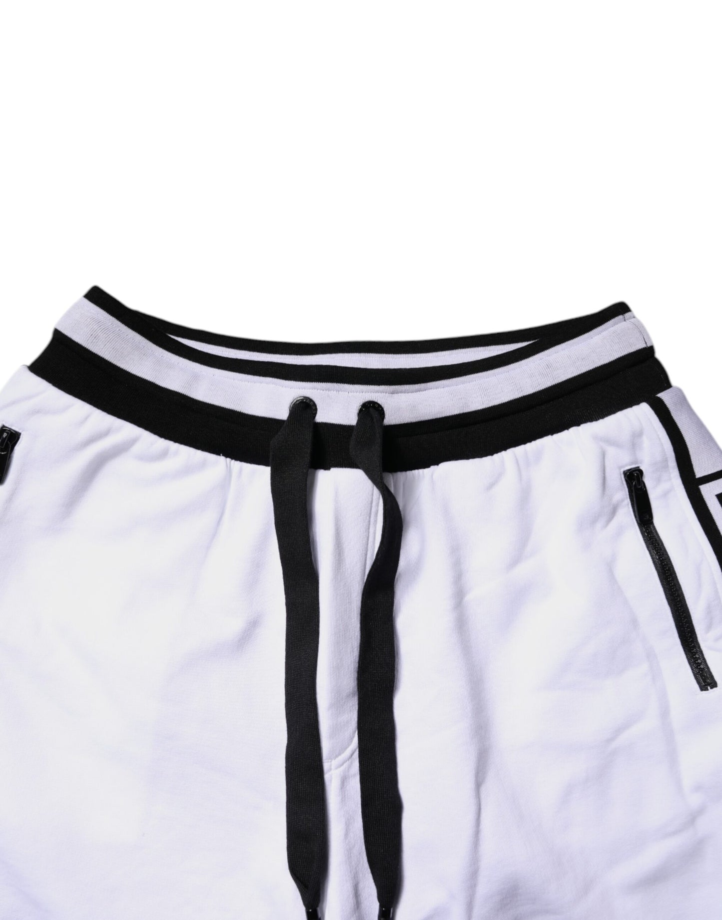 Pantalones deportivos de algodón en capas, negros y blancos, de Dolce & Gabbana