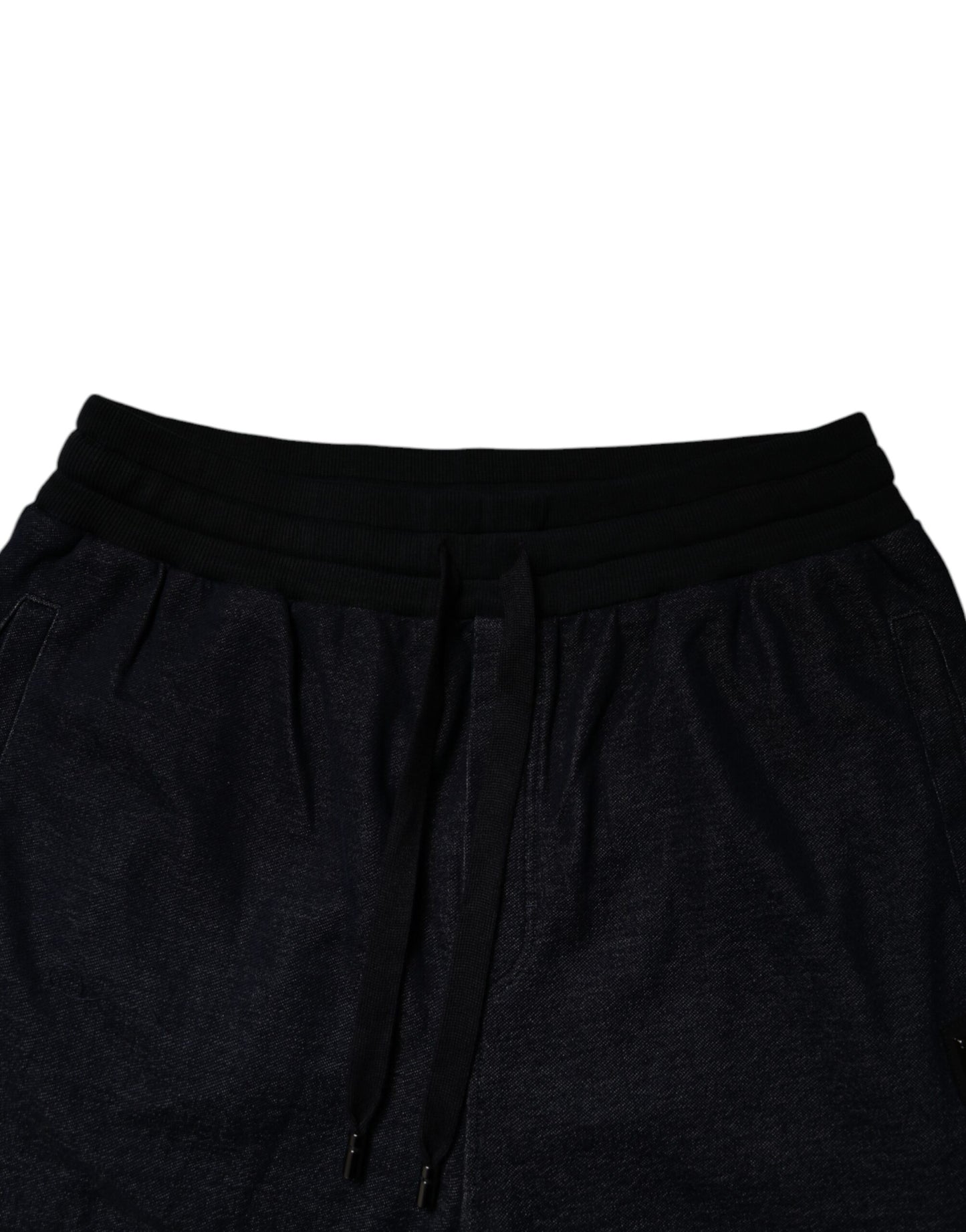 Pantalones deportivos negros de algodón jacquard de Dolce & Gabbana