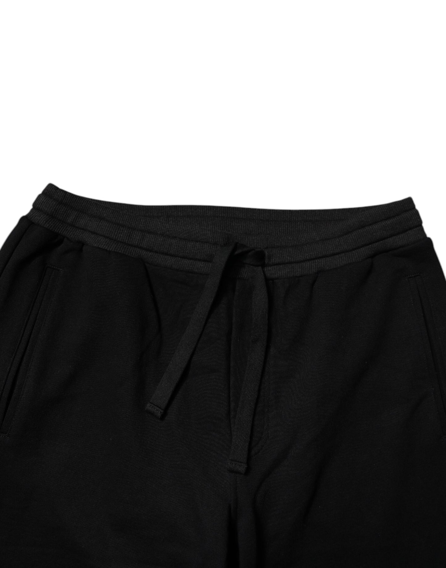 Pantalones deportivos de algodón Dolce & Gabbana con logotipo negro para hombre