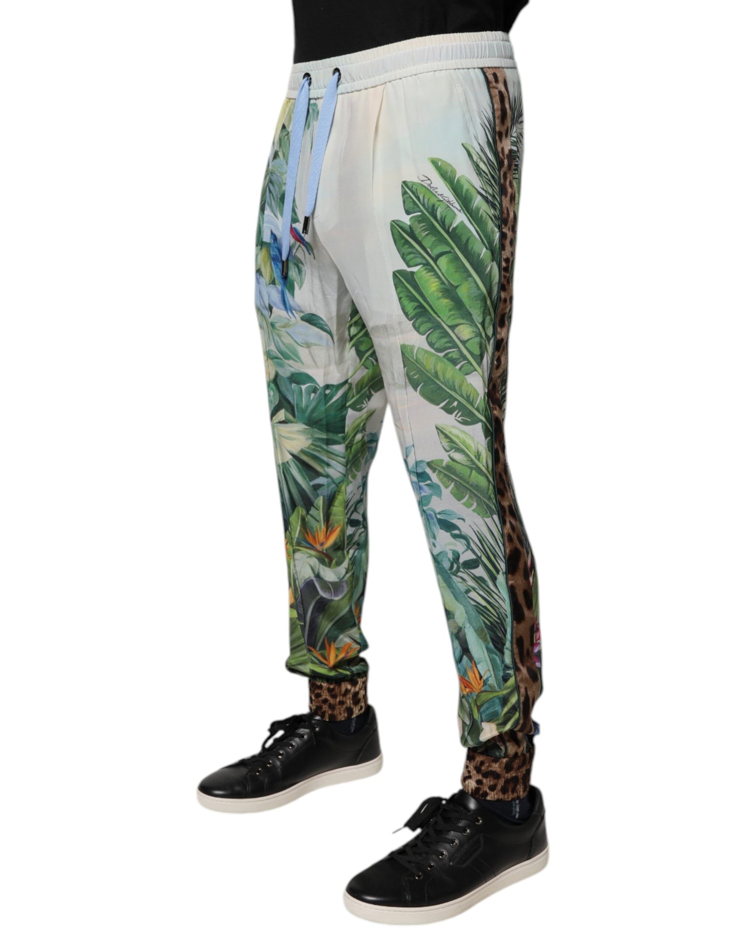 Pantalones deportivos tropicales multicolor de Dolce & Gabbana