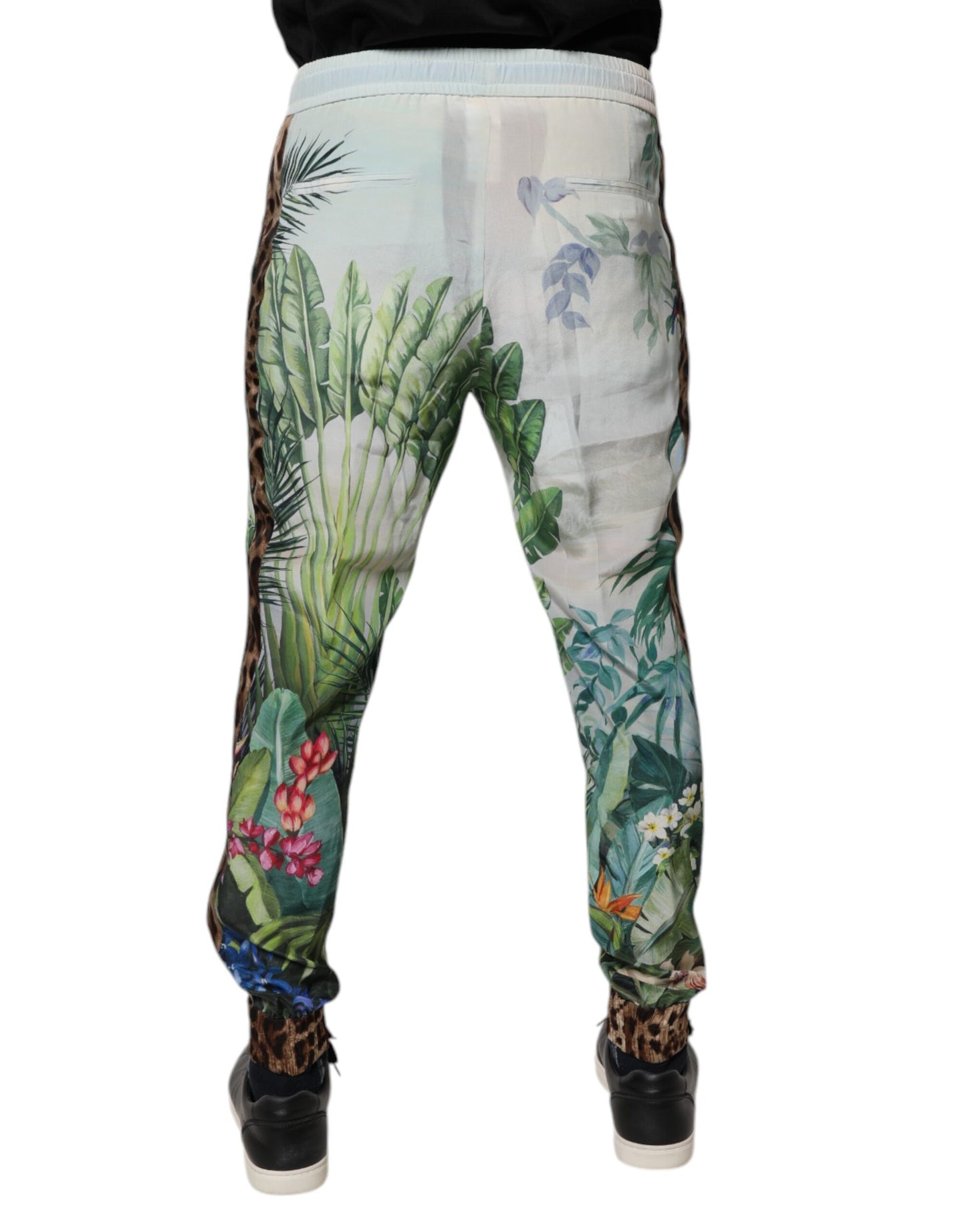 Pantalones deportivos tropicales multicolor de Dolce & Gabbana