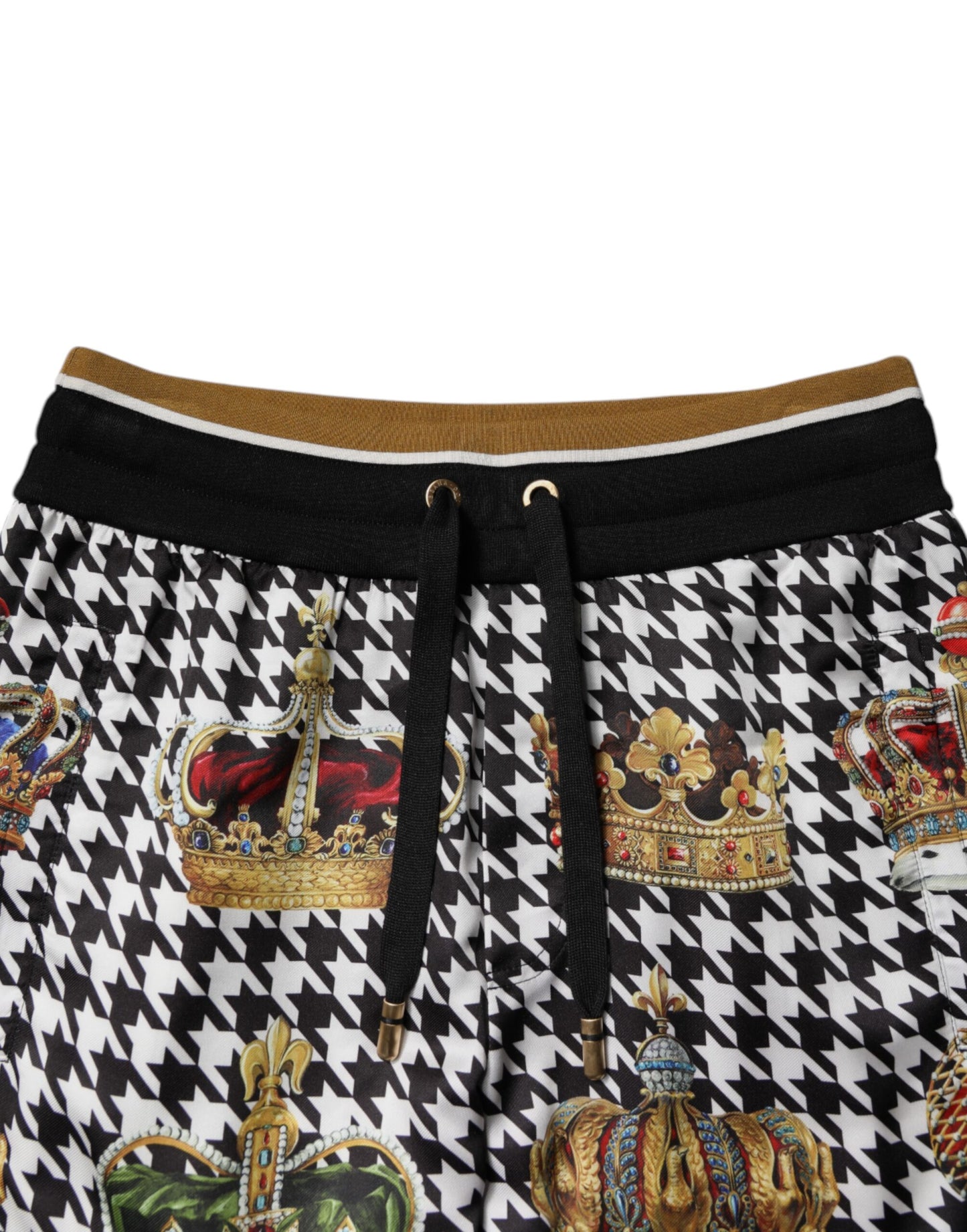 Pantalones deportivos Dolce & Gabbana con corona de pata de gallo multicolor para hombre