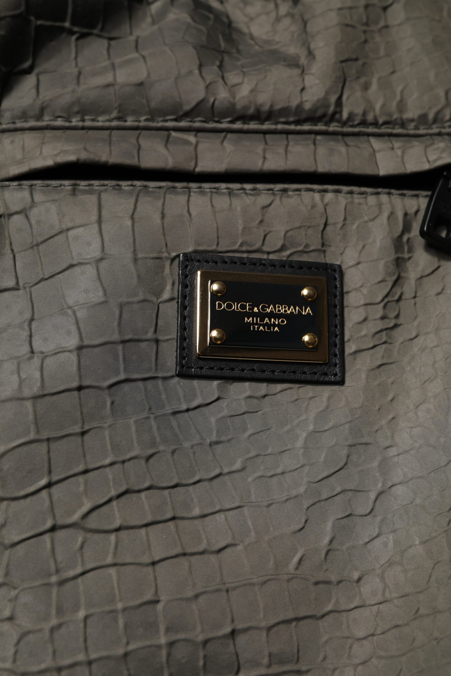 Pantalones deportivos Dolce & Gabbana de piel de cordero marrón para hombre