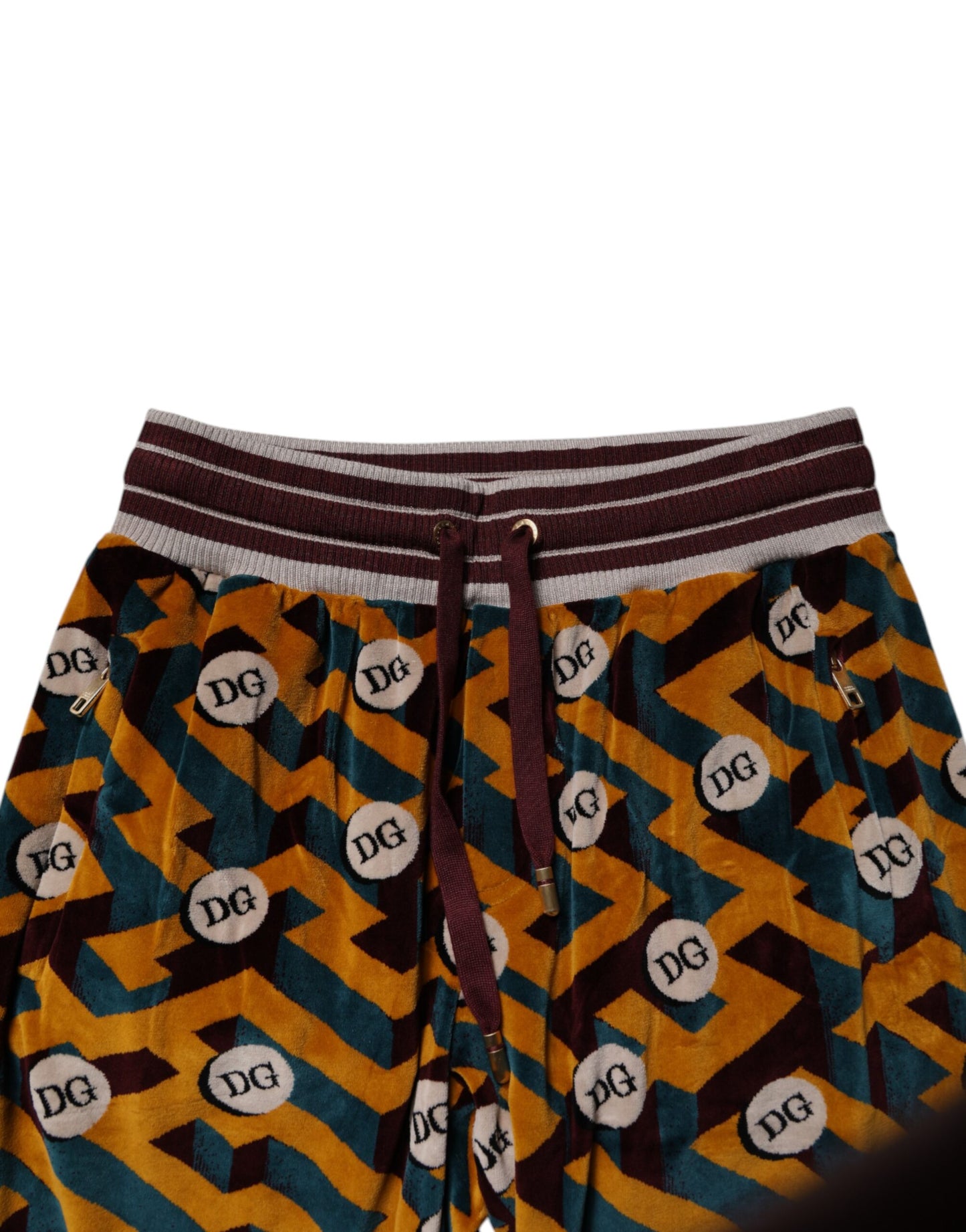 Pantalones deportivos Dolce & Gabbana con monograma y logotipo multicolor