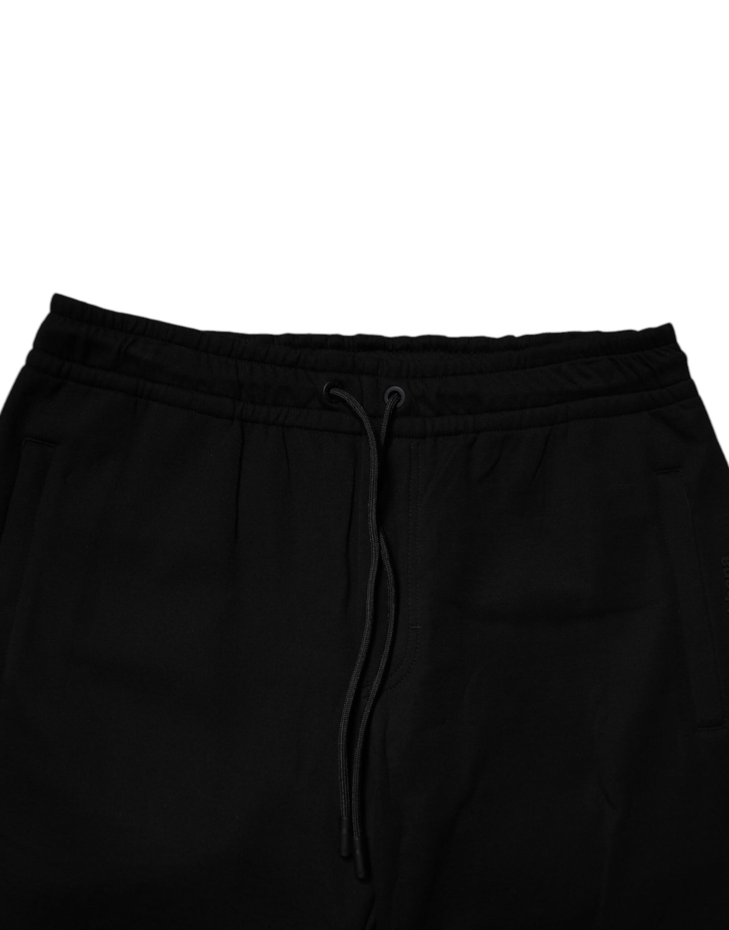 Pantalones deportivos negros de mezcla de algodón de Dolce & Gabbana