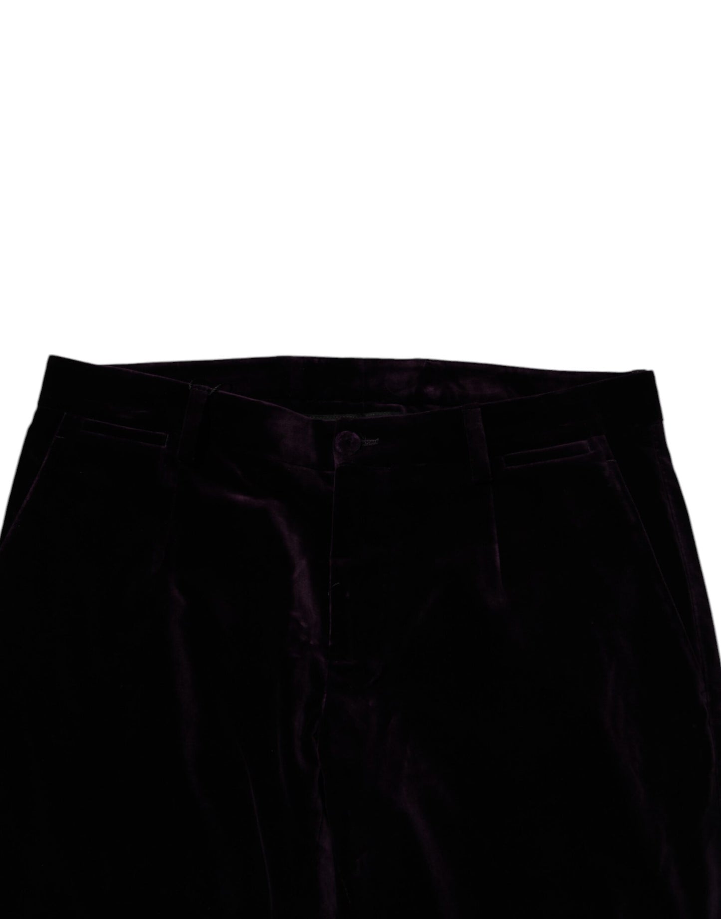 Pantalones de vestir formales de algodón y terciopelo violeta para hombre de Dolce & Gabbana