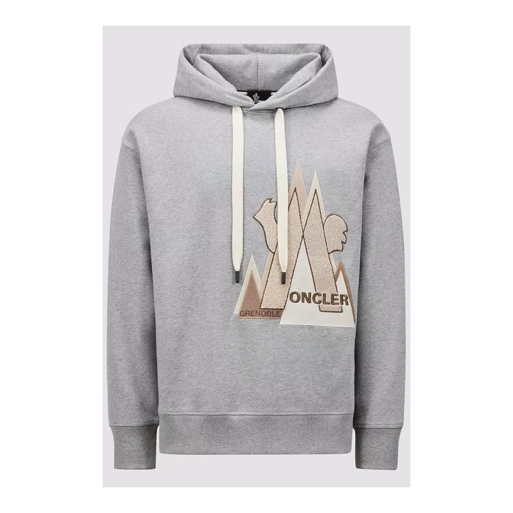 Pull en coton gris Moncler