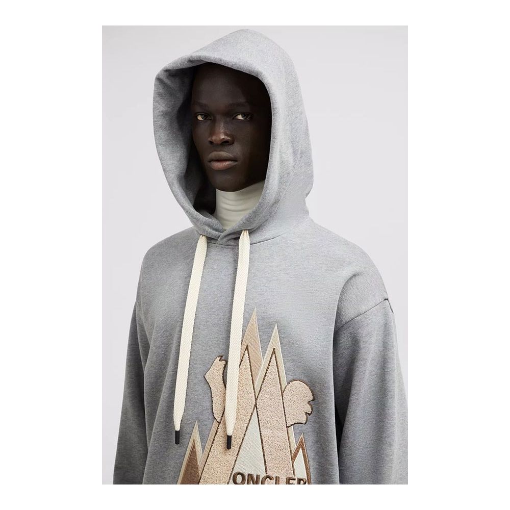 Pull en coton gris Moncler