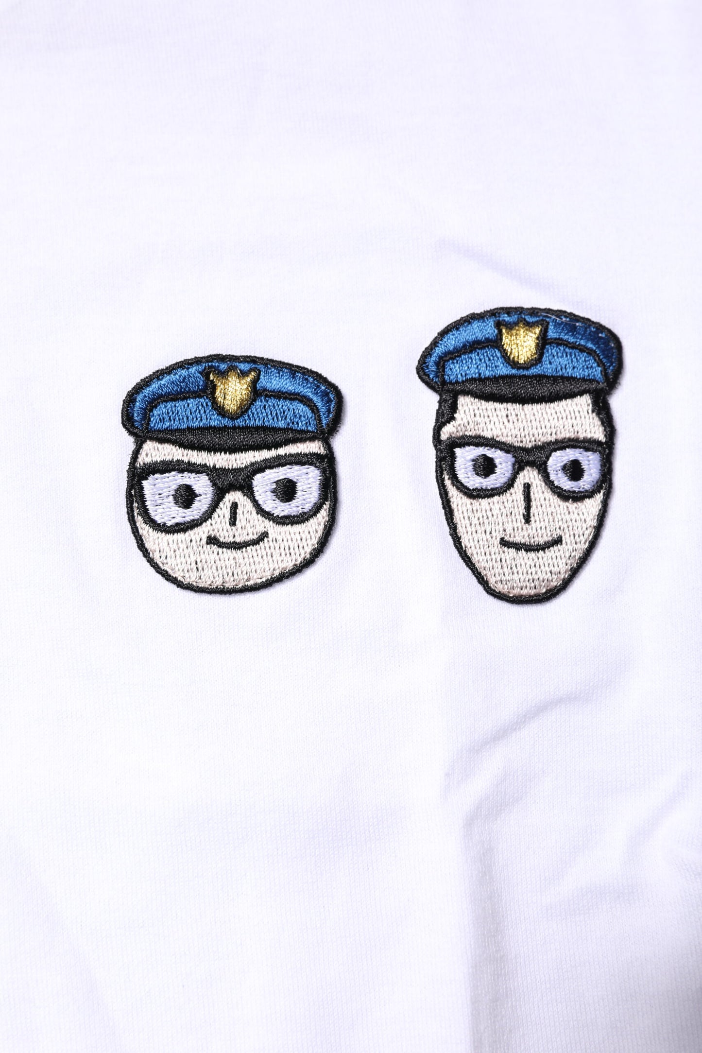 Camiseta blanca de algodón con cuello redondo #DGFamily de Dolce & Gabbana
