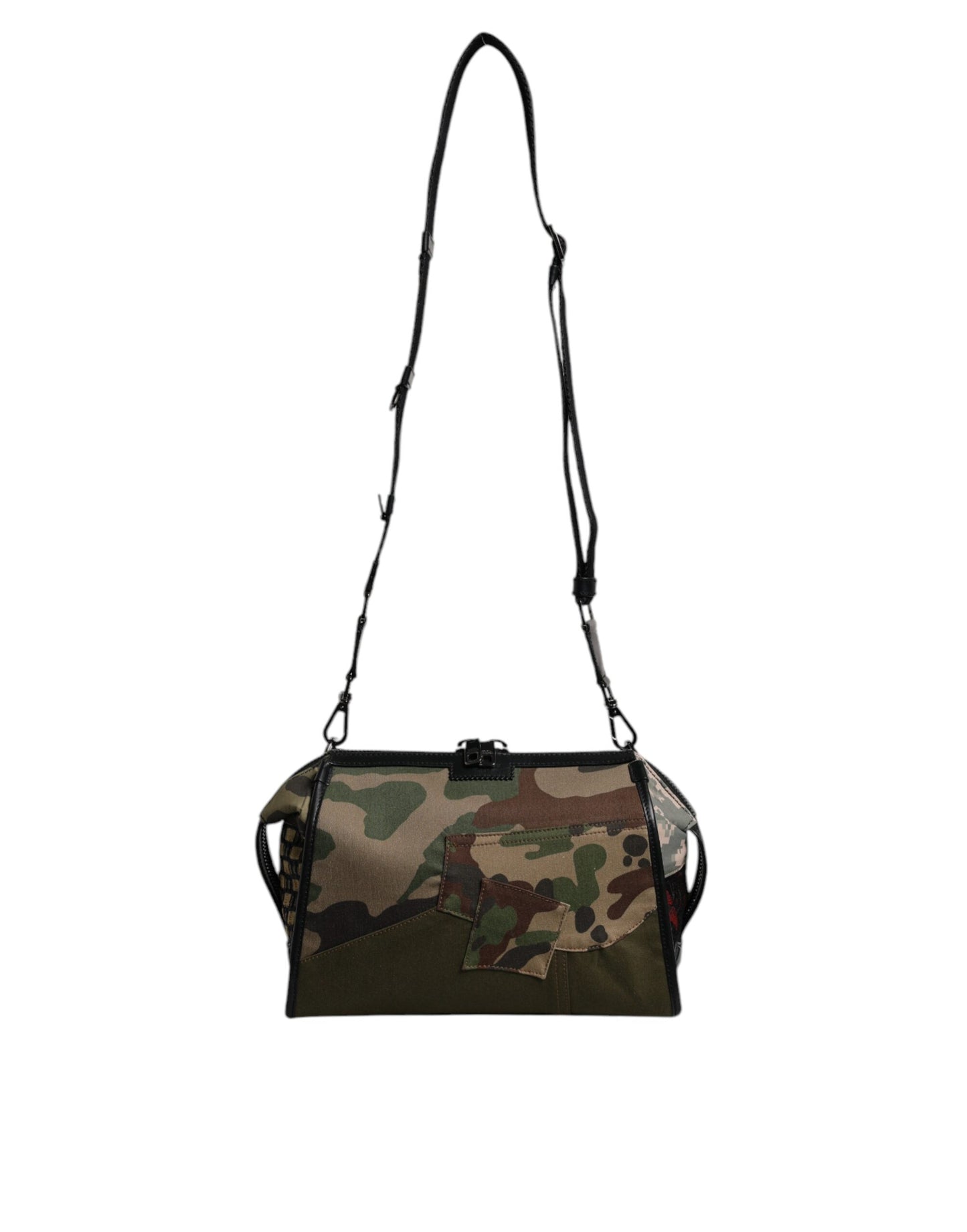 Dolce & Gabbana Bolso bandolera con diseño de patchwork de camuflaje multicolor