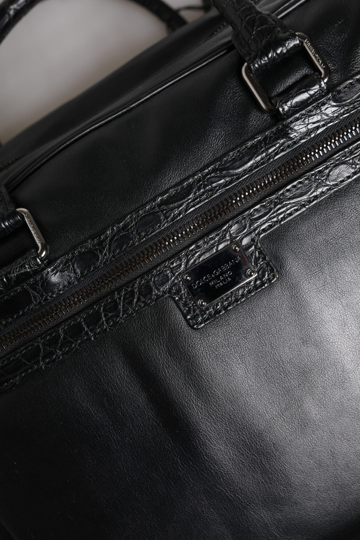 Bolso bandolera de piel negra Dolce & Gabbana