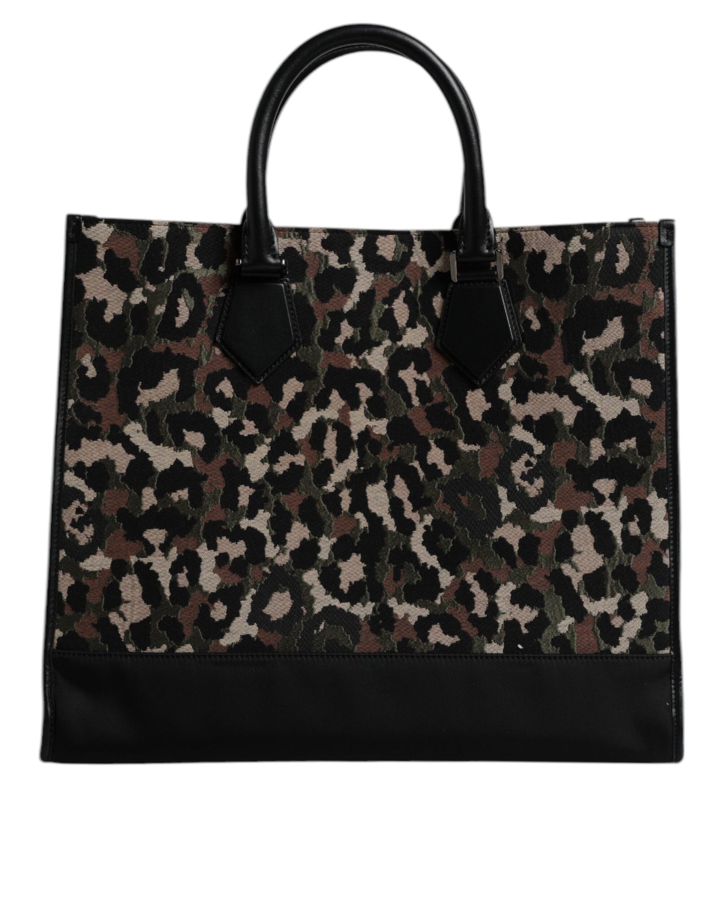 Bolso de hombro tipo shopper con estampado de leopardo multicolor de Dolce & Gabbana