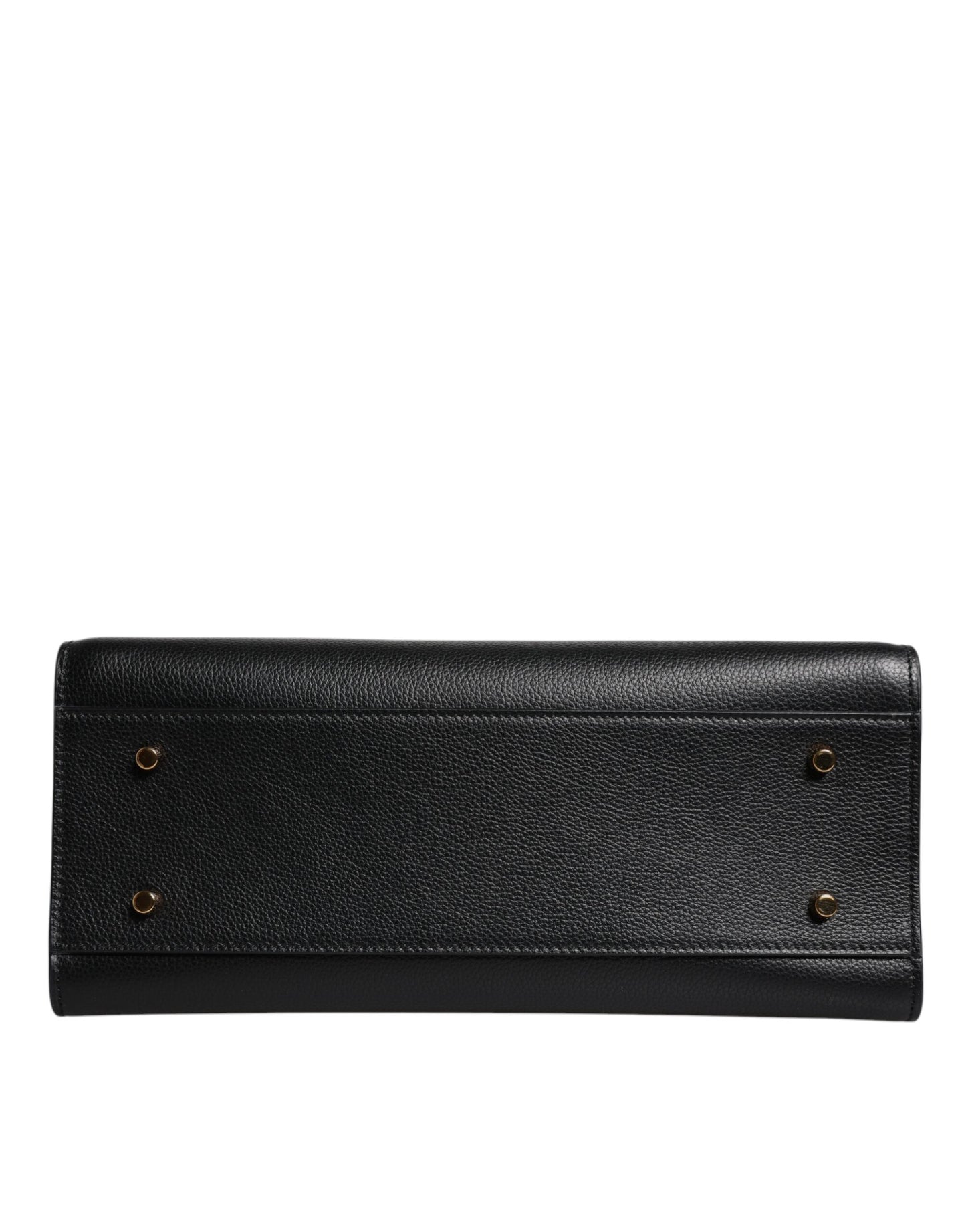 Bolso bandolera grande de piel negra con asa superior de Versace
