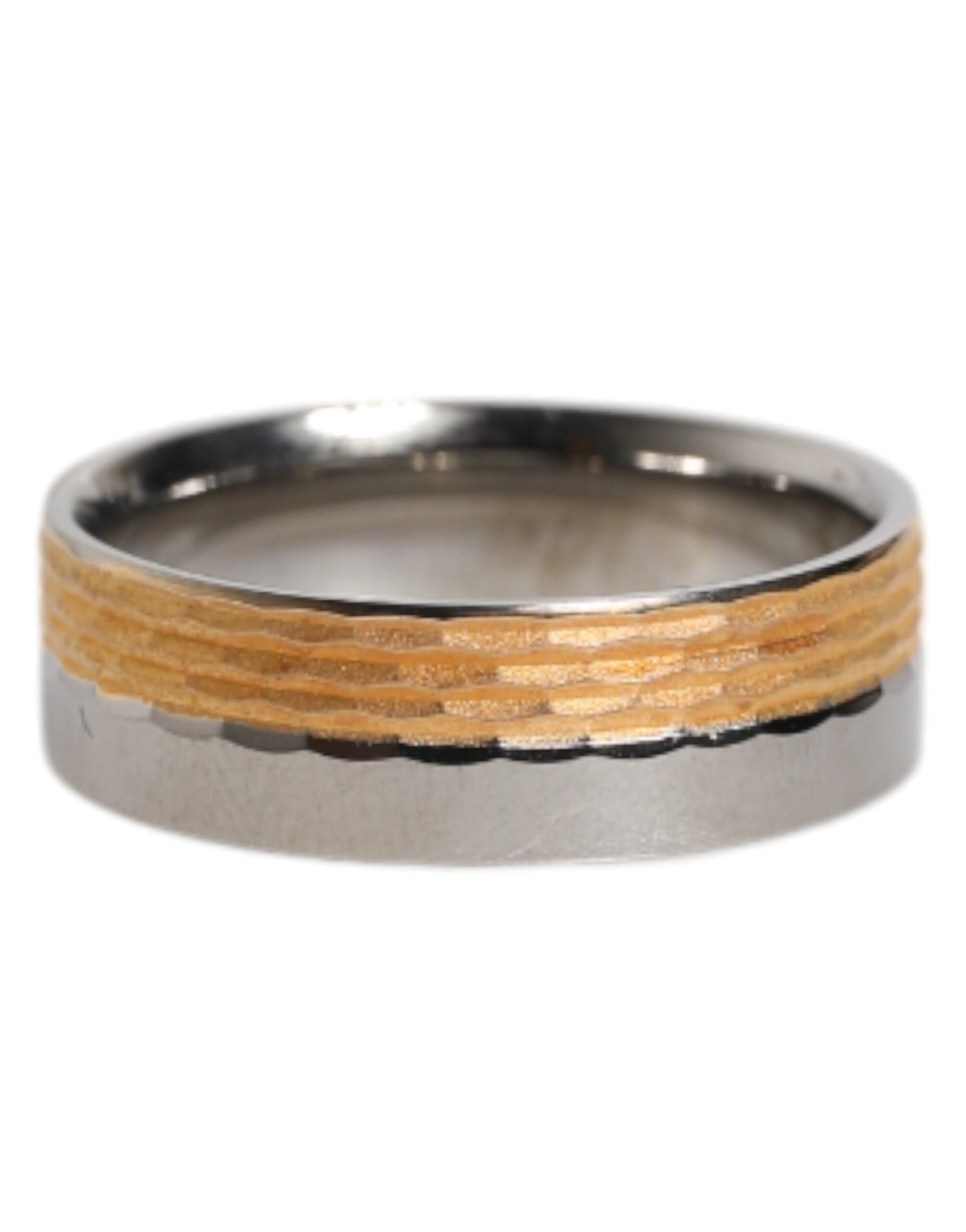 Anillo con el logotipo DG de latón auténtico en tono dorado y plateado de Dolce & Gabbana