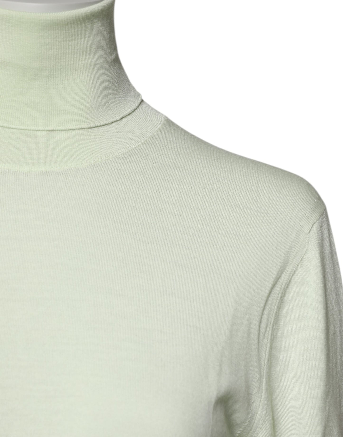 Suéter de cuello alto de lana verde claro de Dolce & Gabbana