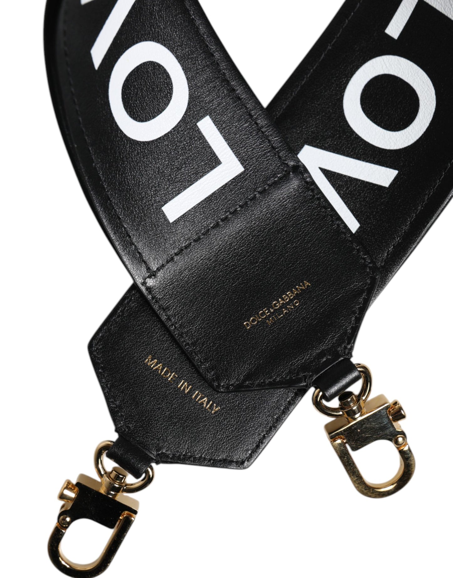 Dolce & Gabbana Multicolor Leopard Logo Love Bag Shoulder Strap