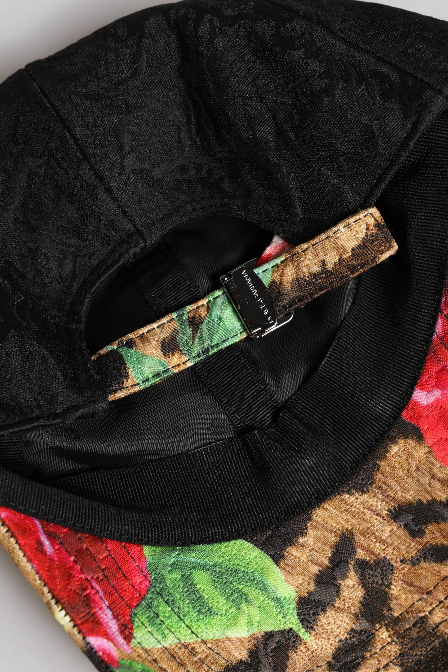 Gorra de béisbol de 6 paneles con parche del logotipo DG multicolor de Dolce & Gabbana